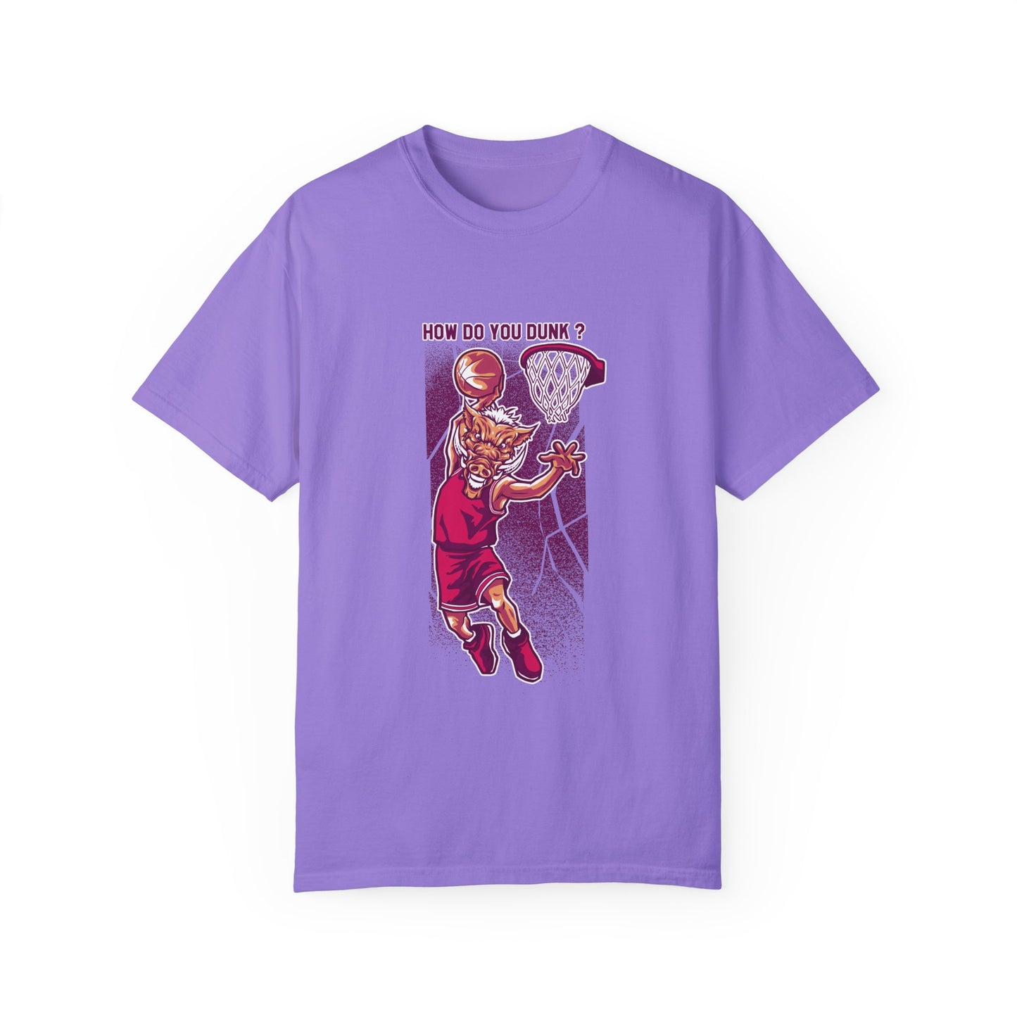 Slam Dunk Astronaut Basketball Tee | Black Sports-Themed T-Shirt | XCalibre Designs
