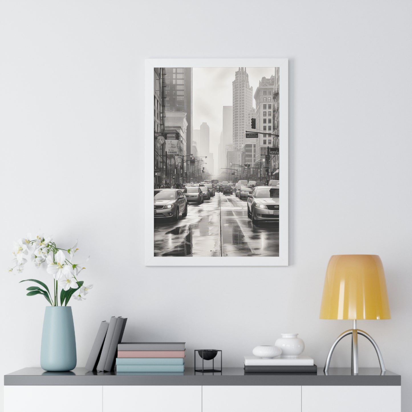 Urban Pulse - The Cityscape Collection - Framed Vertical Poster
