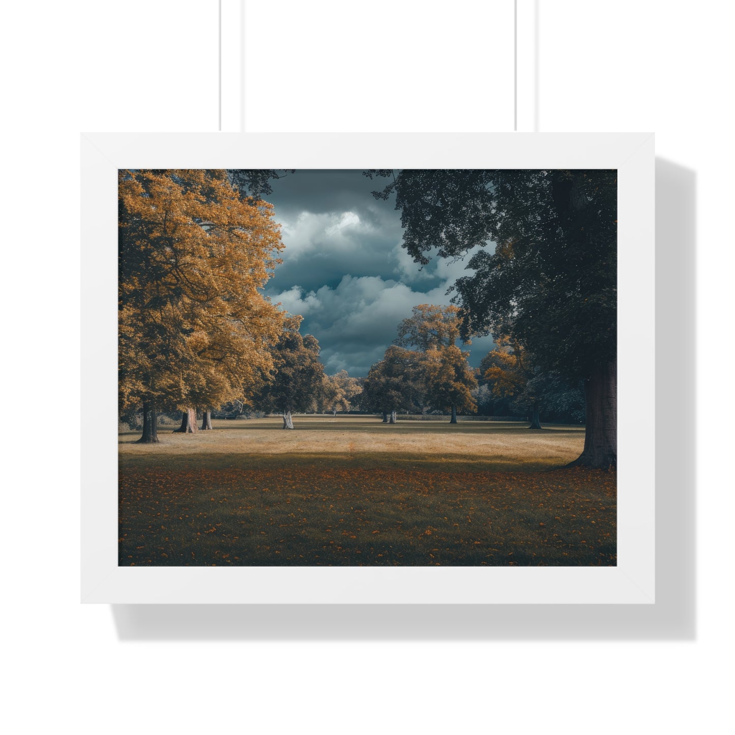 Autumn Whisper - Serene Landscape Art Frame | Framed Horizontal Poster