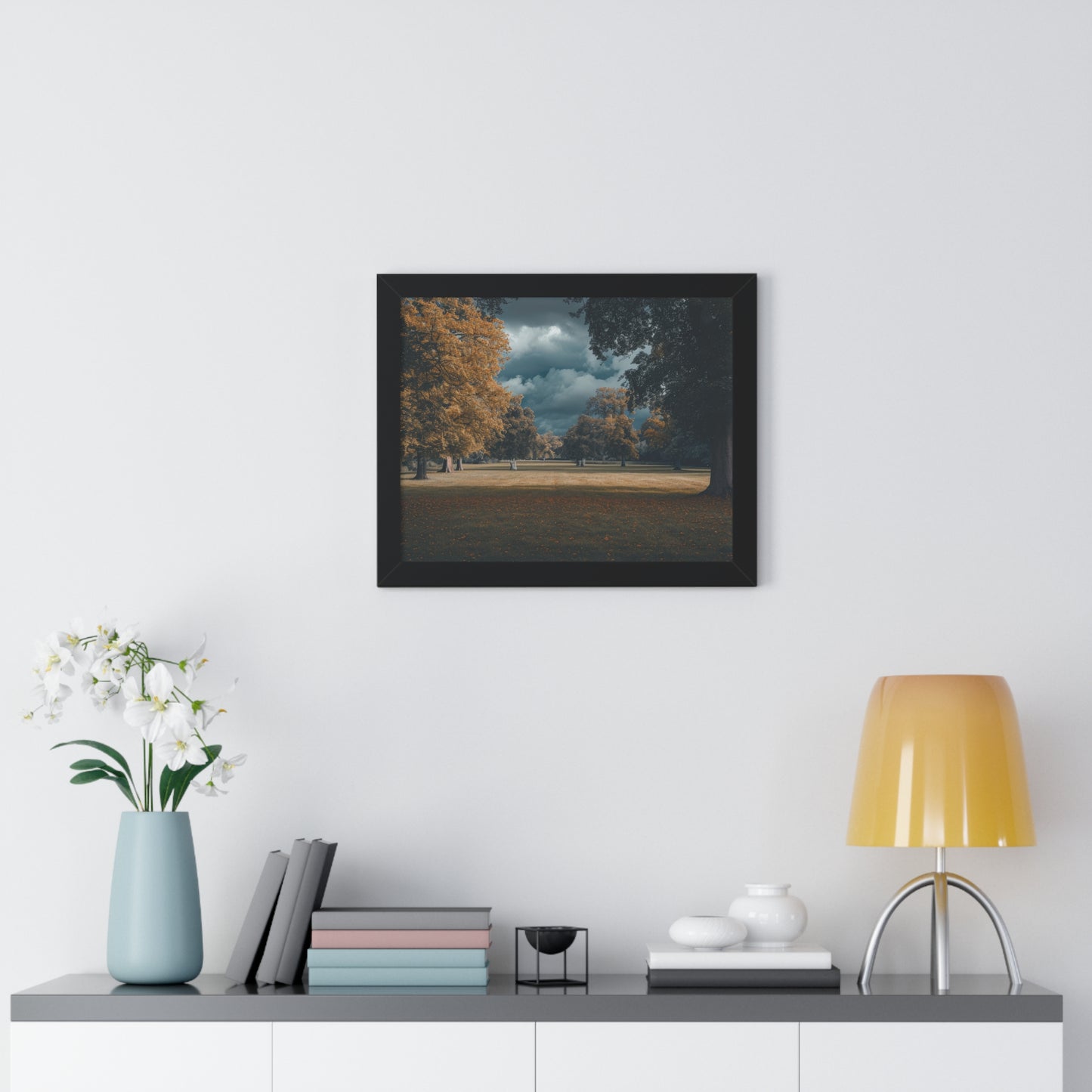 Autumn Whisper - Serene Landscape Art Frame | Framed Horizontal Poster