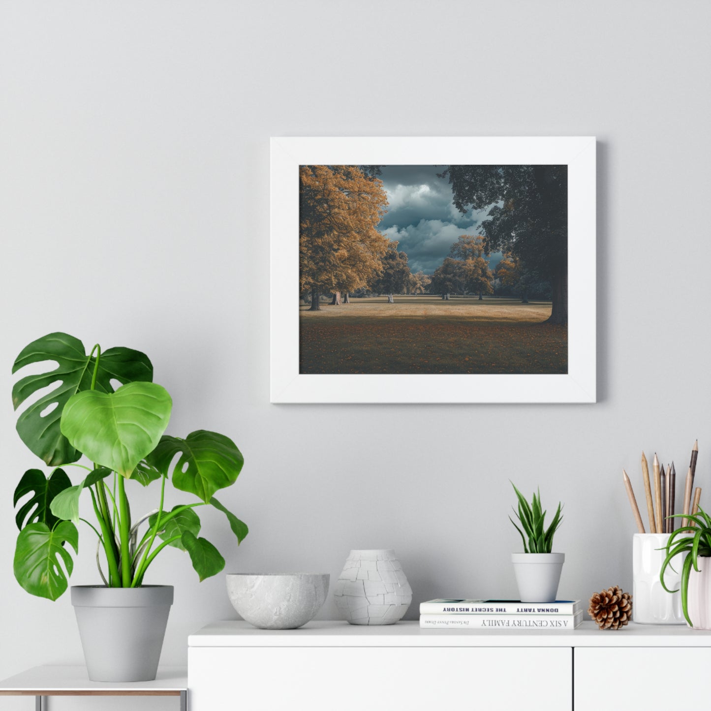 Autumn Whisper - Serene Landscape Art Frame | Framed Horizontal Poster