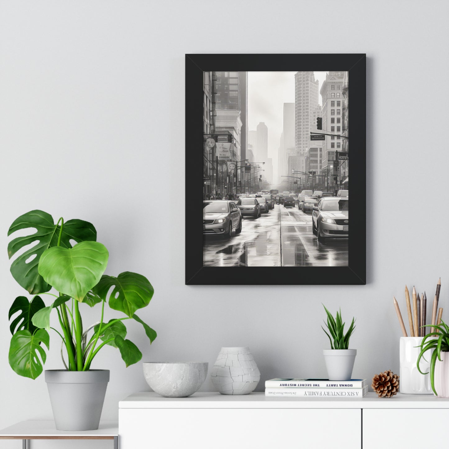 Urban Pulse - The Cityscape Collection - Framed Vertical Poster