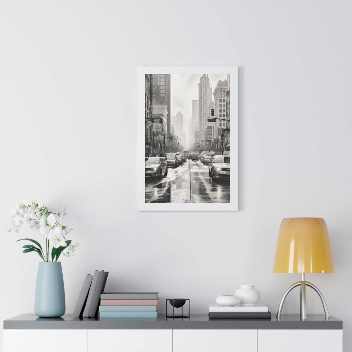 Urban Pulse - The Cityscape Collection - Framed Vertical Poster