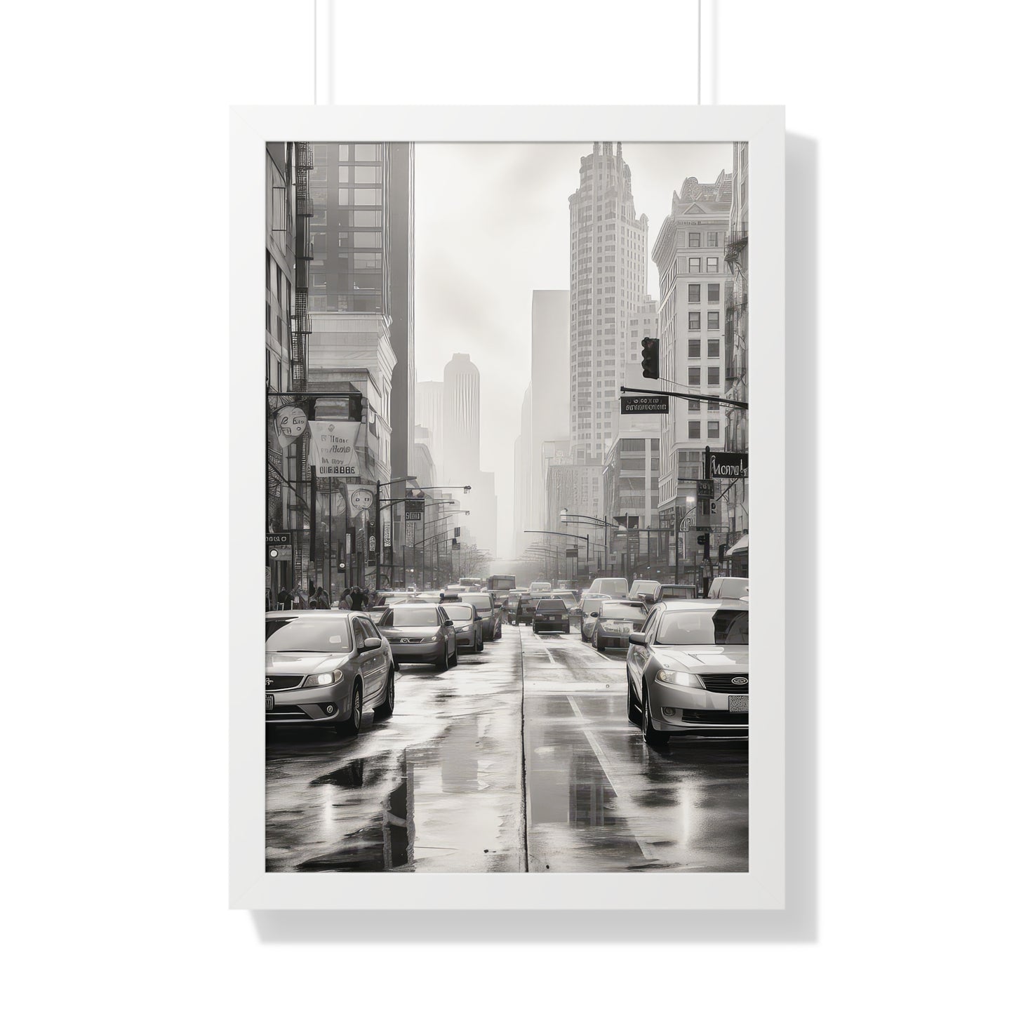 Urban Pulse - The Cityscape Collection - Framed Vertical Poster