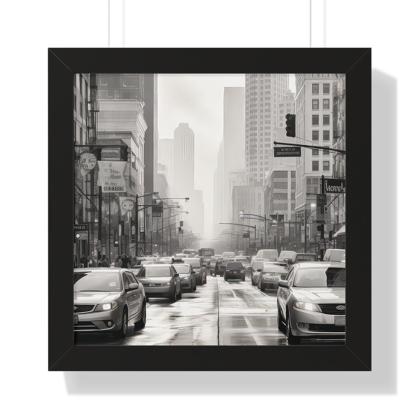 Urban Pulse - The Cityscape Collection - Framed Vertical Poster