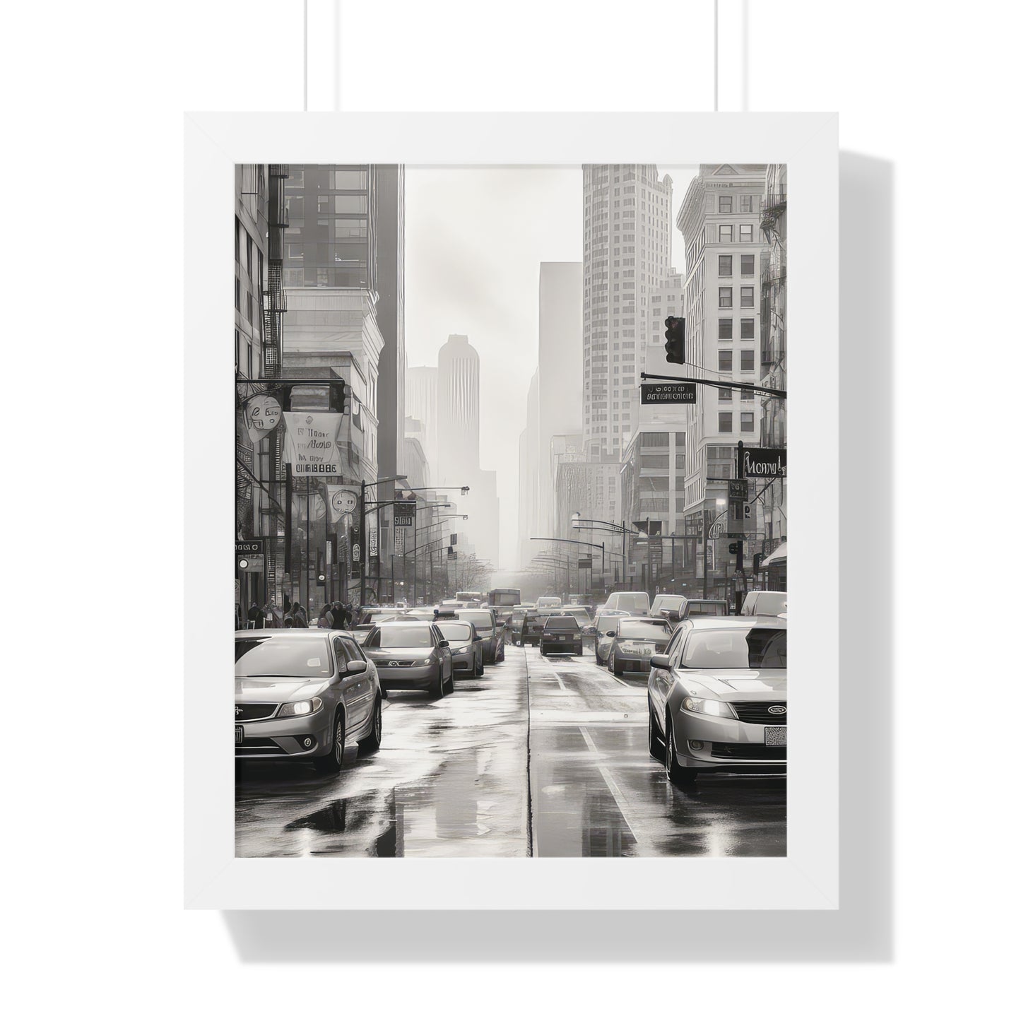 Urban Pulse - The Cityscape Collection - Framed Vertical Poster