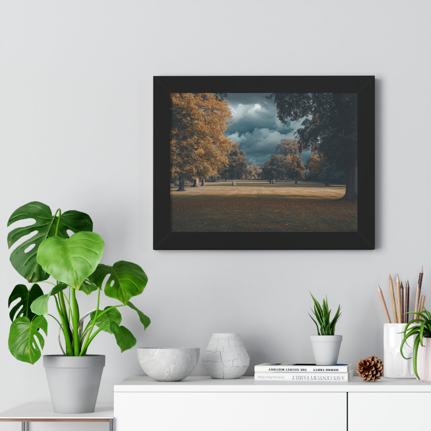 Autumn Whisper - Serene Landscape Art Frame | Framed Horizontal Poster