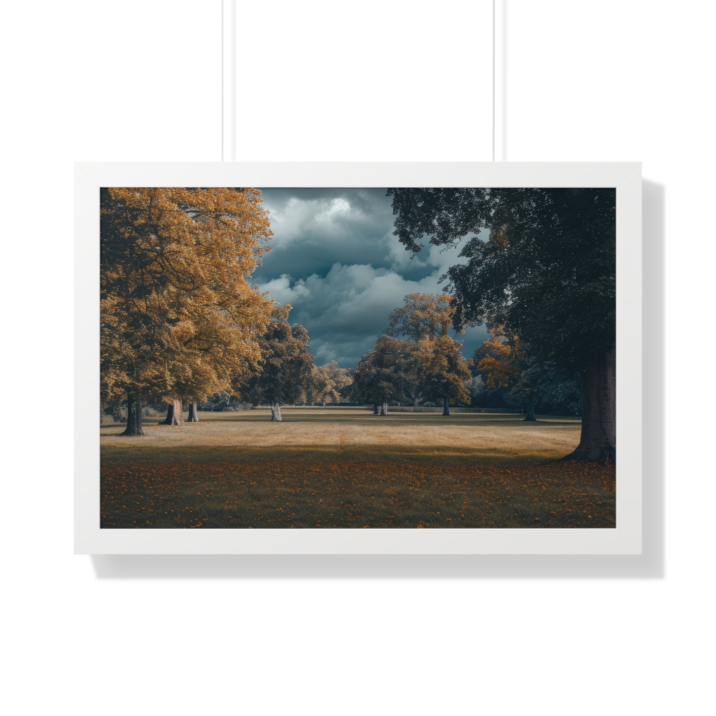 Autumn Whisper - Serene Landscape Art Frame | Framed Horizontal Poster