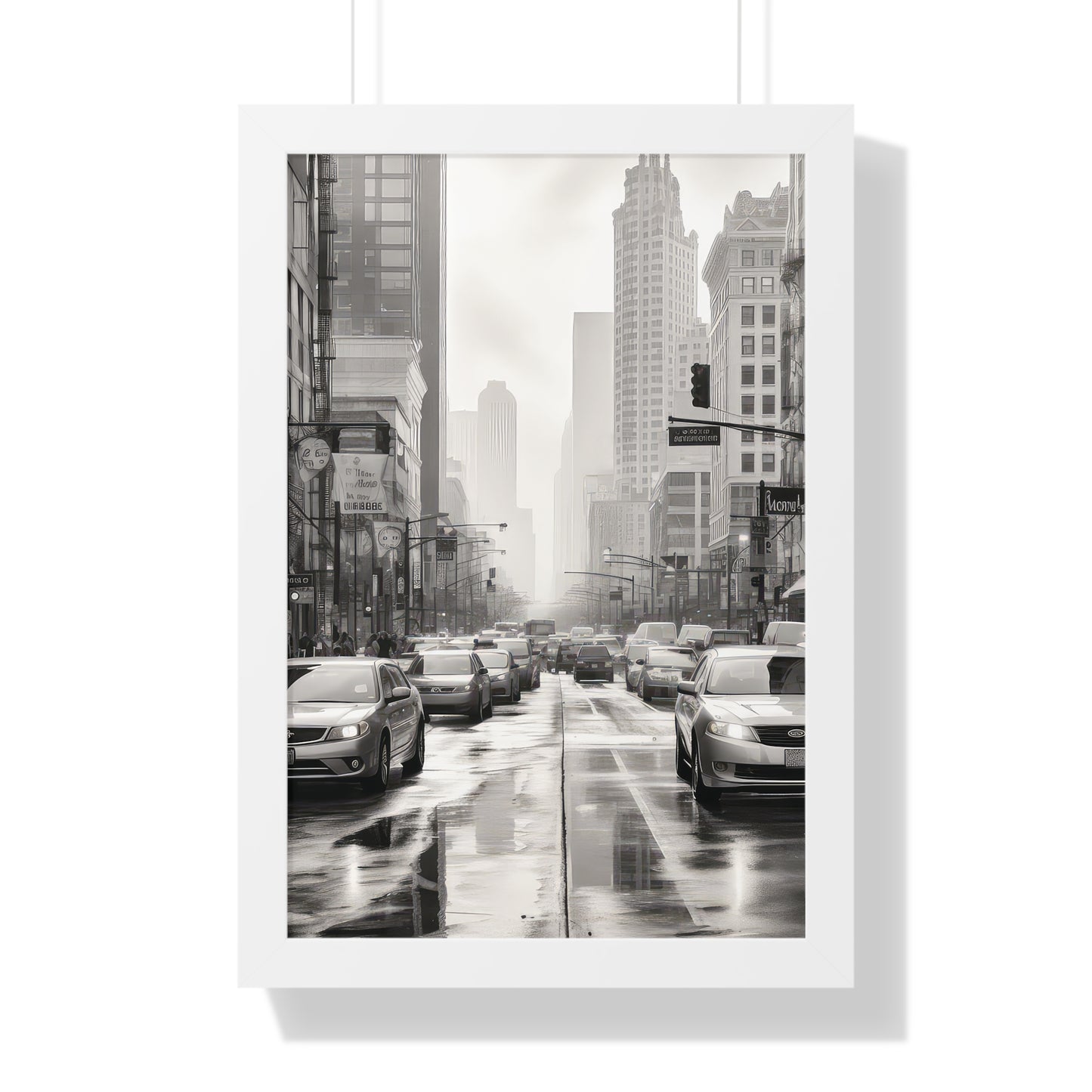 Urban Pulse - The Cityscape Collection - Framed Vertical Poster