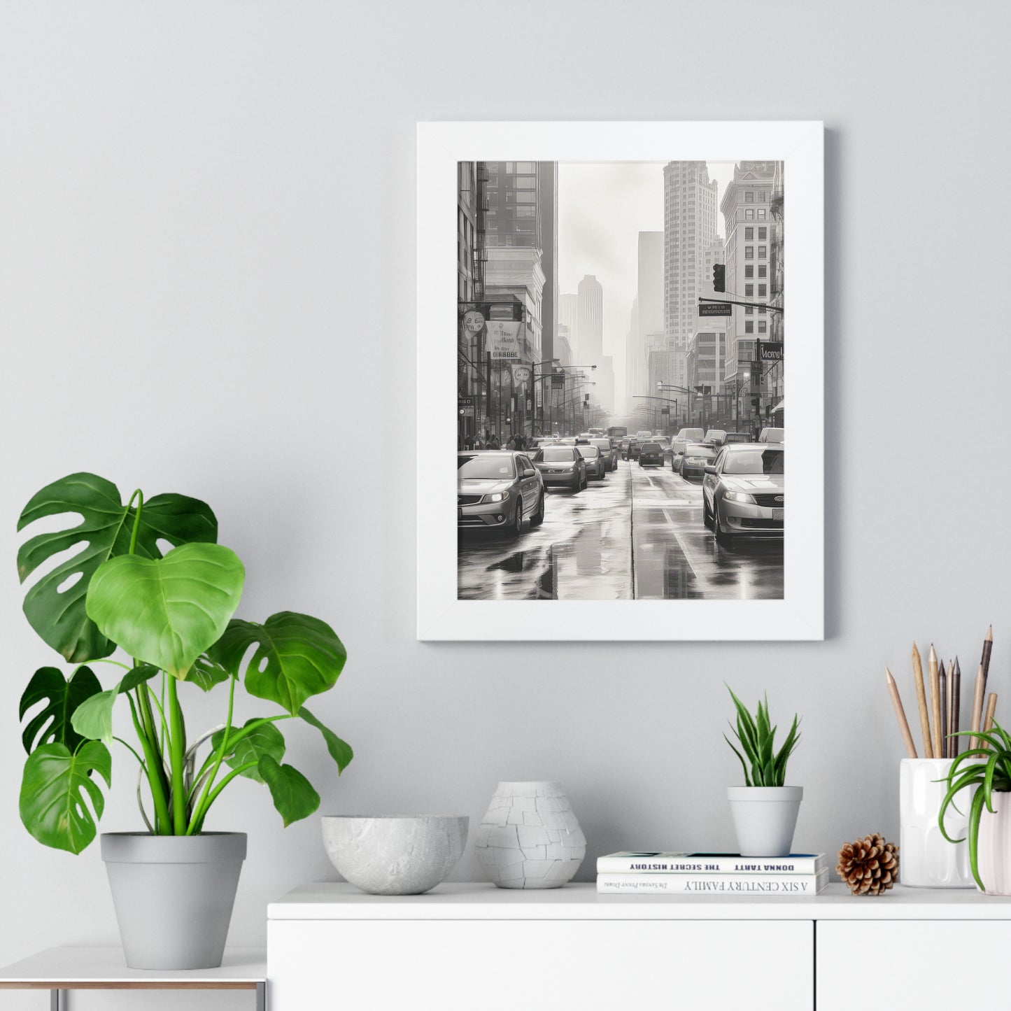 Urban Pulse - The Cityscape Collection - Framed Vertical Poster