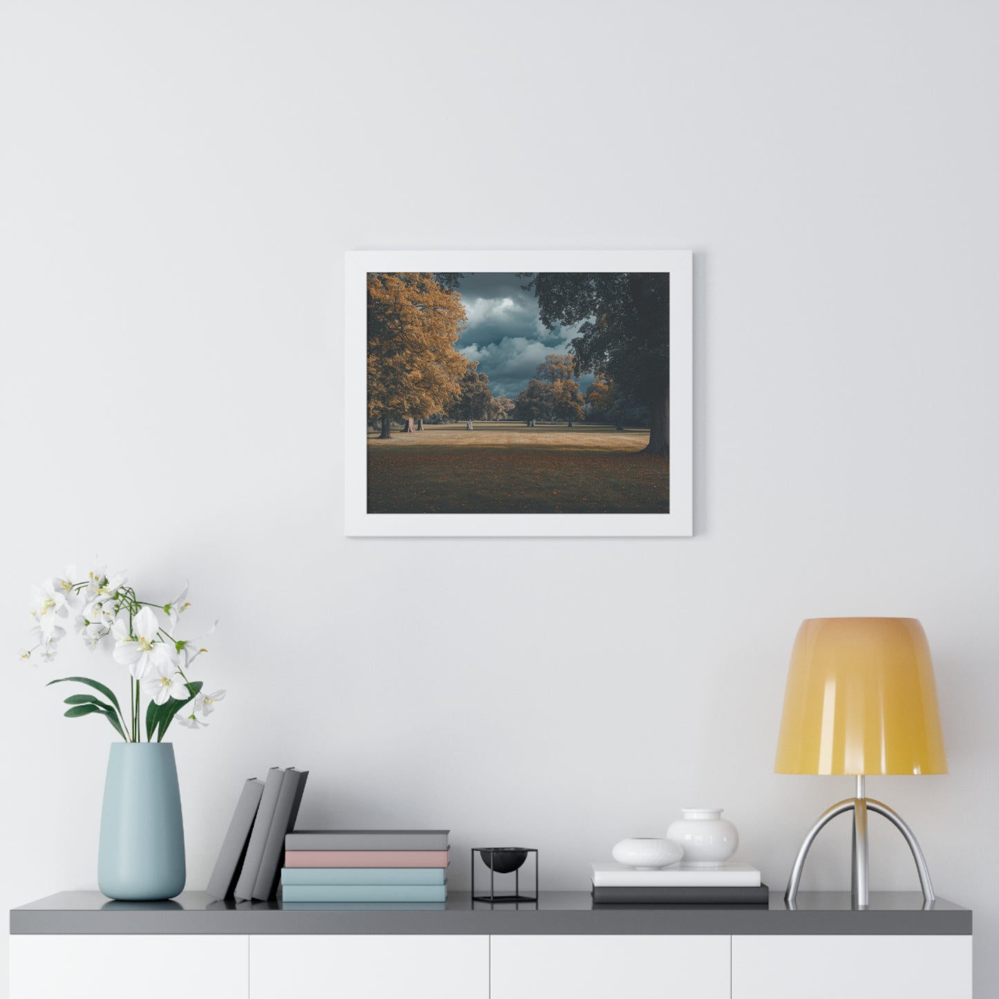 Autumn Whisper - Serene Landscape Art Frame | Framed Horizontal Poster