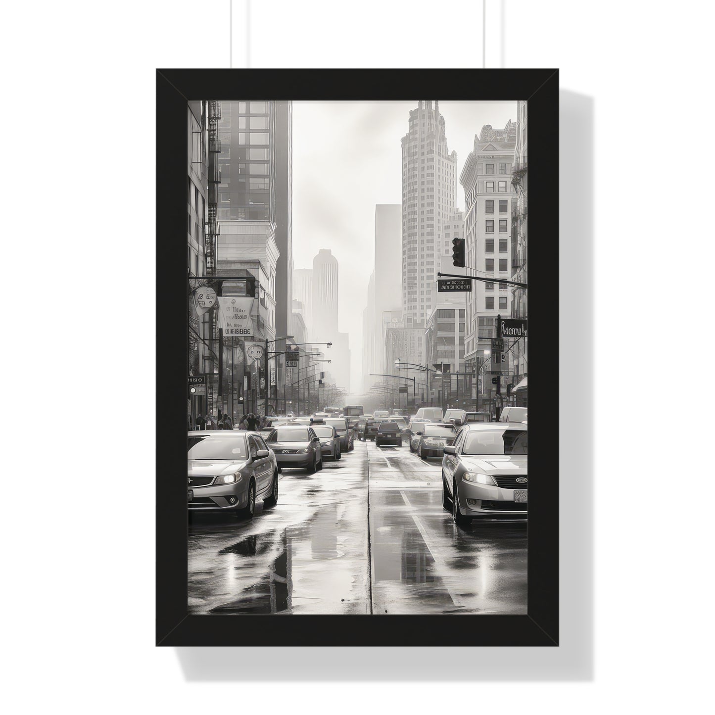 Urban Pulse - The Cityscape Collection - Framed Vertical Poster