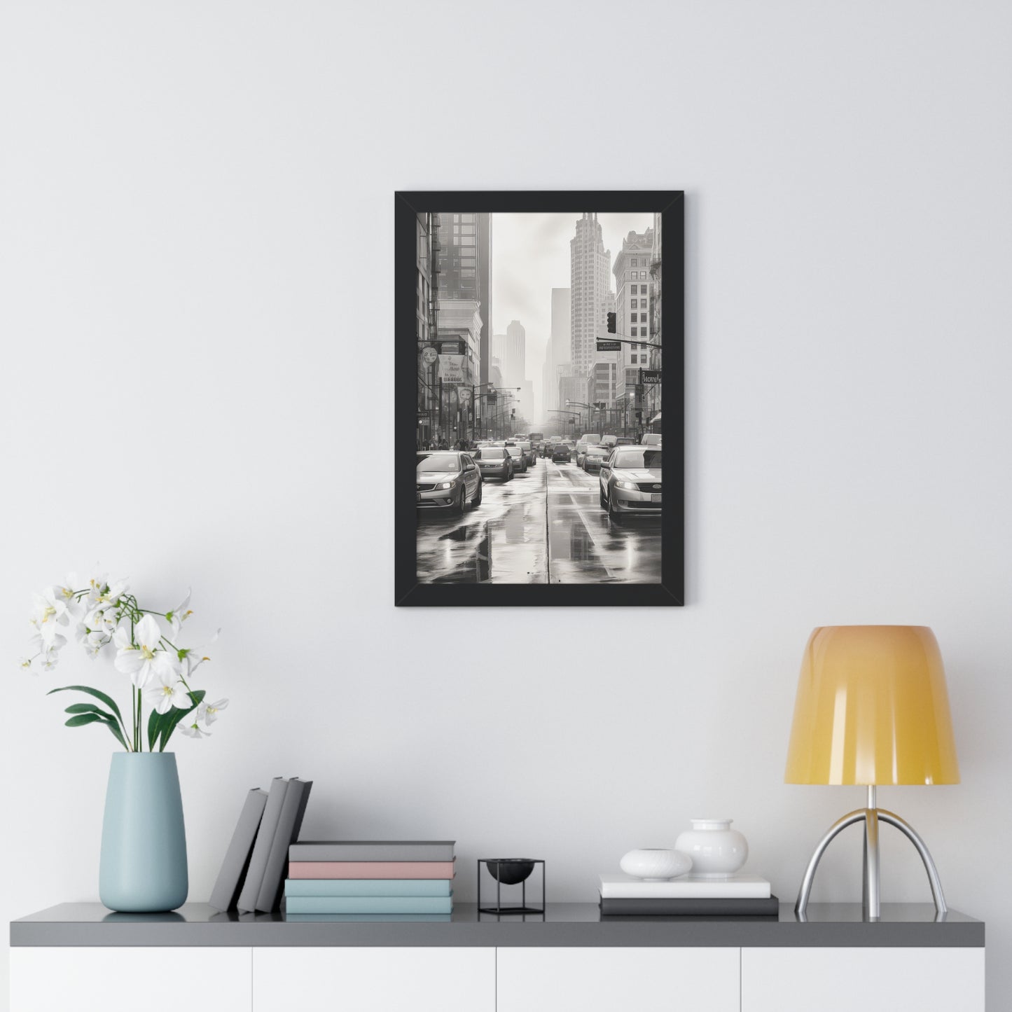 Urban Pulse - The Cityscape Collection - Framed Vertical Poster
