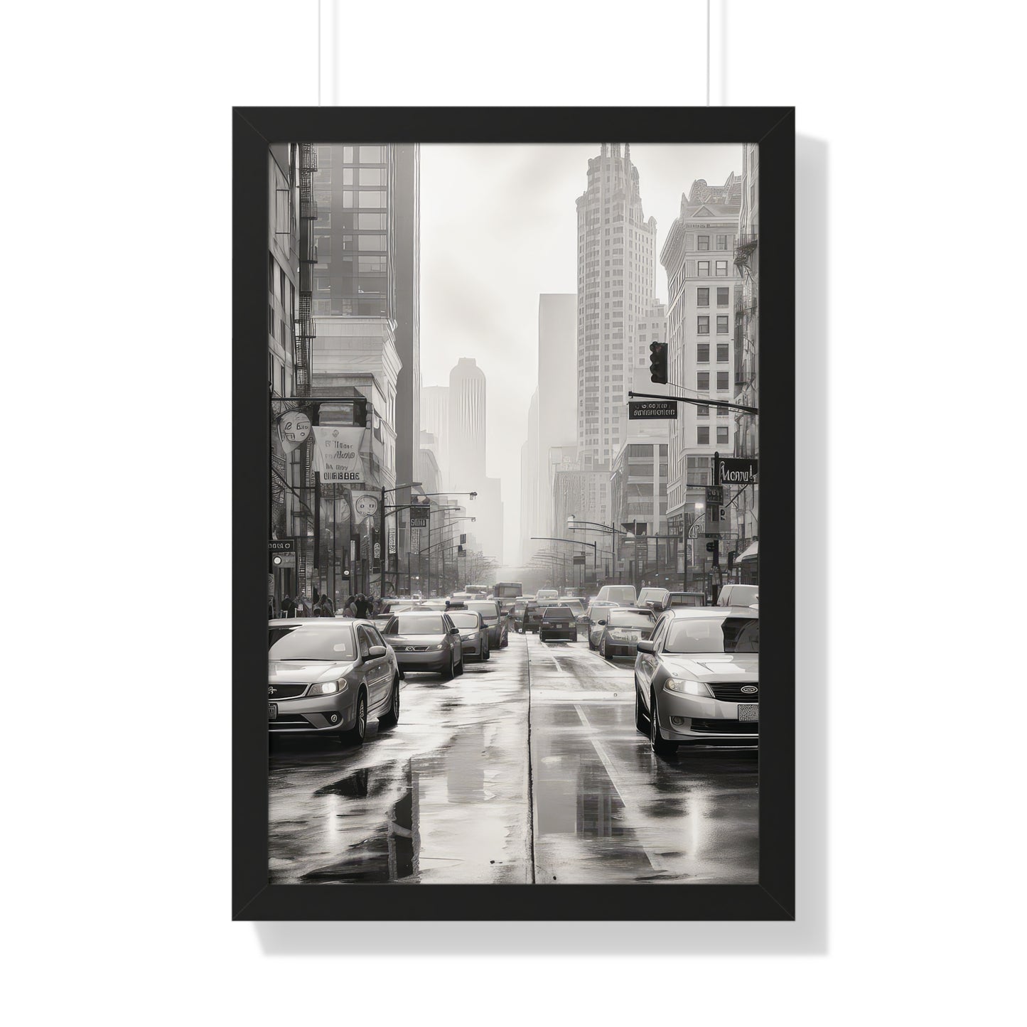 Urban Pulse - The Cityscape Collection - Framed Vertical Poster