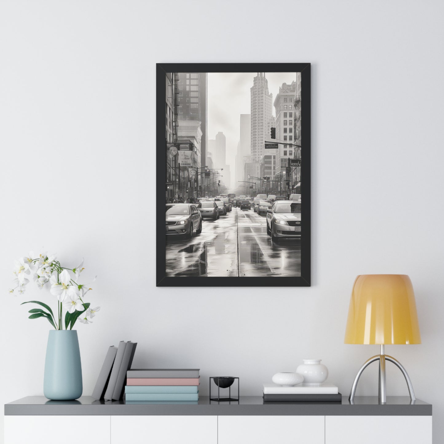 Urban Pulse - The Cityscape Collection - Framed Vertical Poster