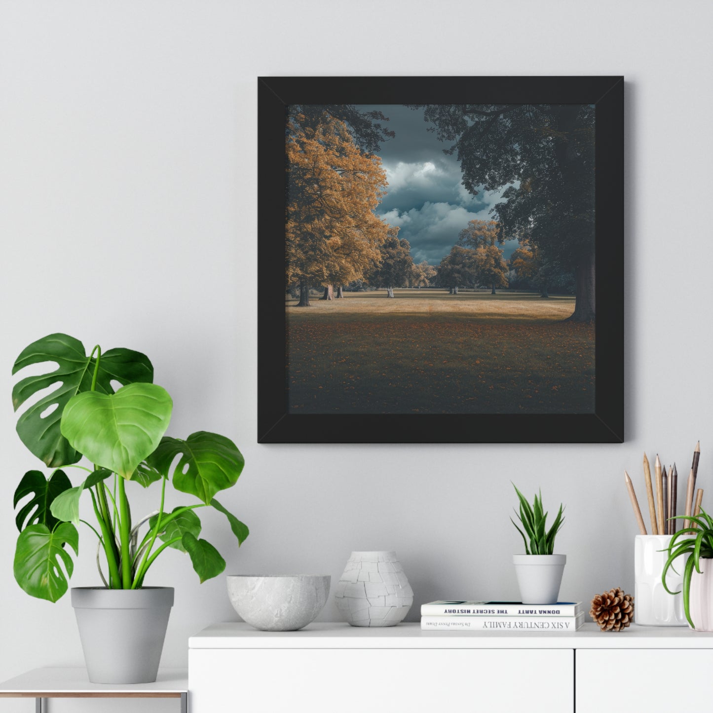 Autumn Whisper - Serene Landscape Art Frame | Framed Horizontal Poster