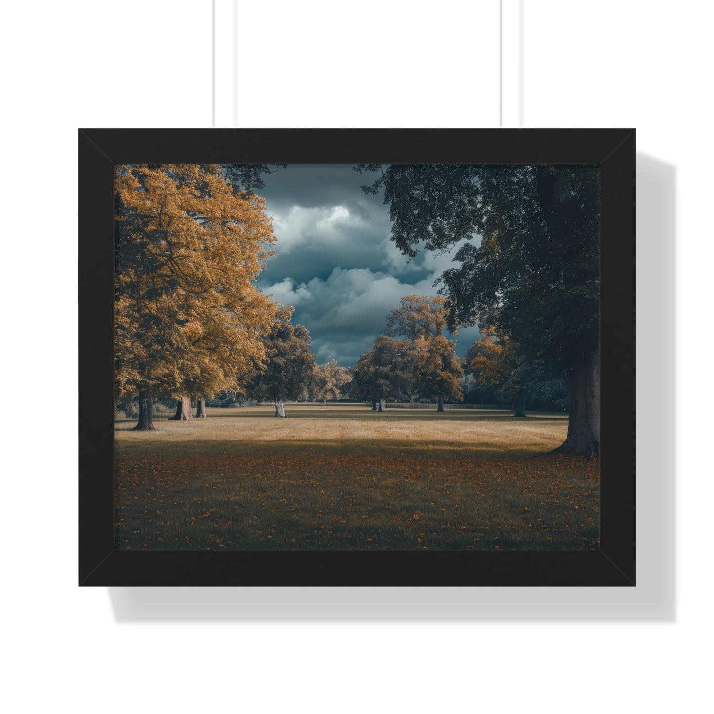 Autumn Whisper - Serene Landscape Art Frame | Framed Horizontal Poster