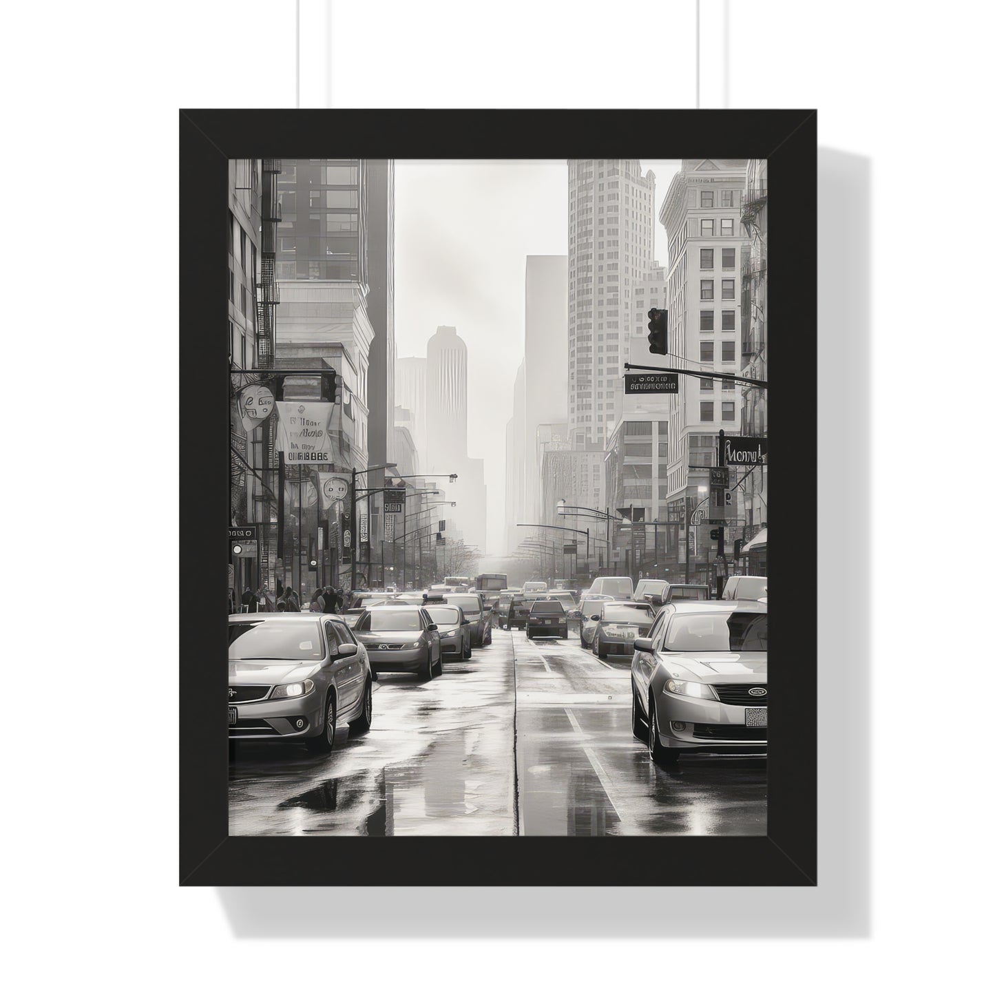 Urban Pulse - The Cityscape Collection - Framed Vertical Poster