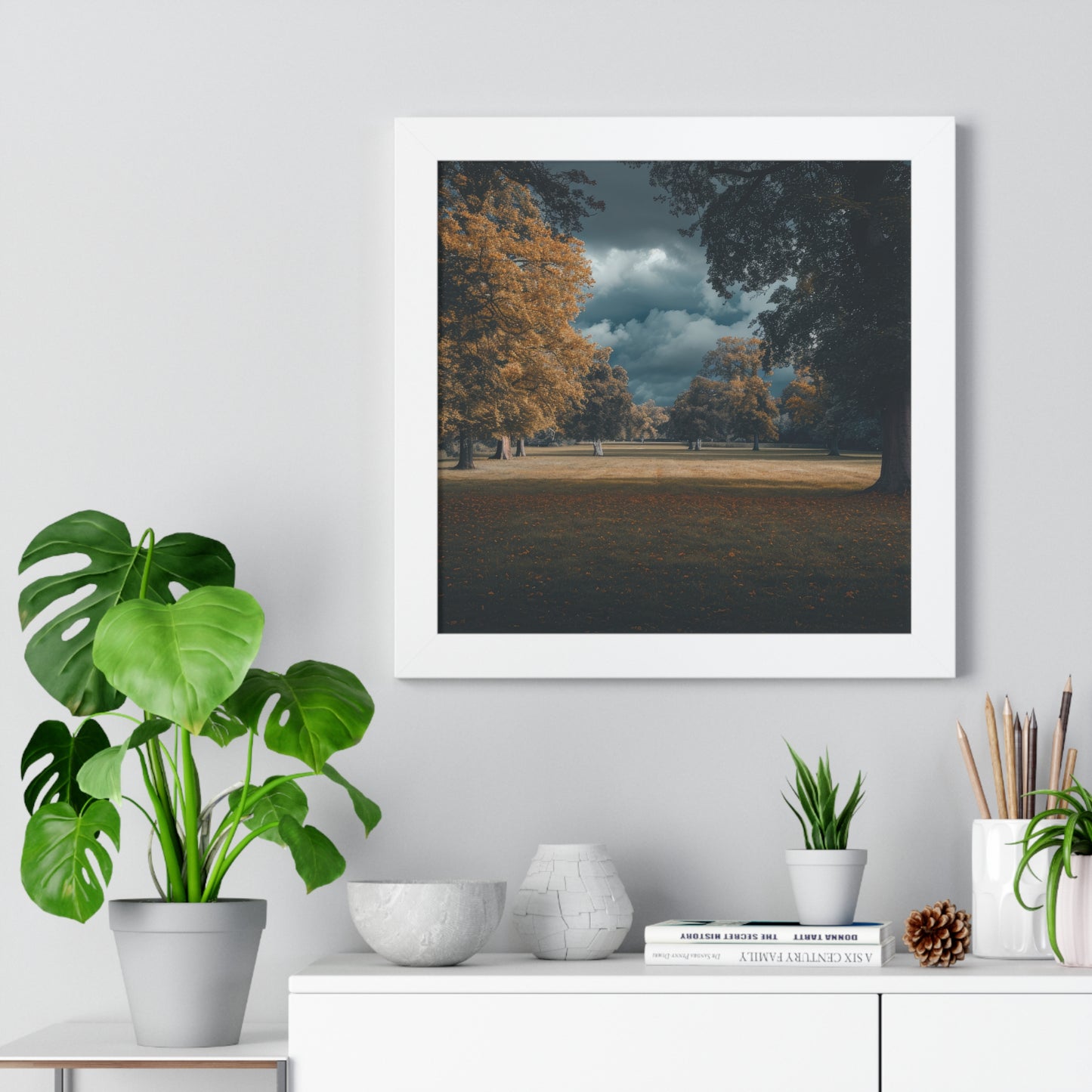 Autumn Whisper - Serene Landscape Art Frame | Framed Horizontal Poster