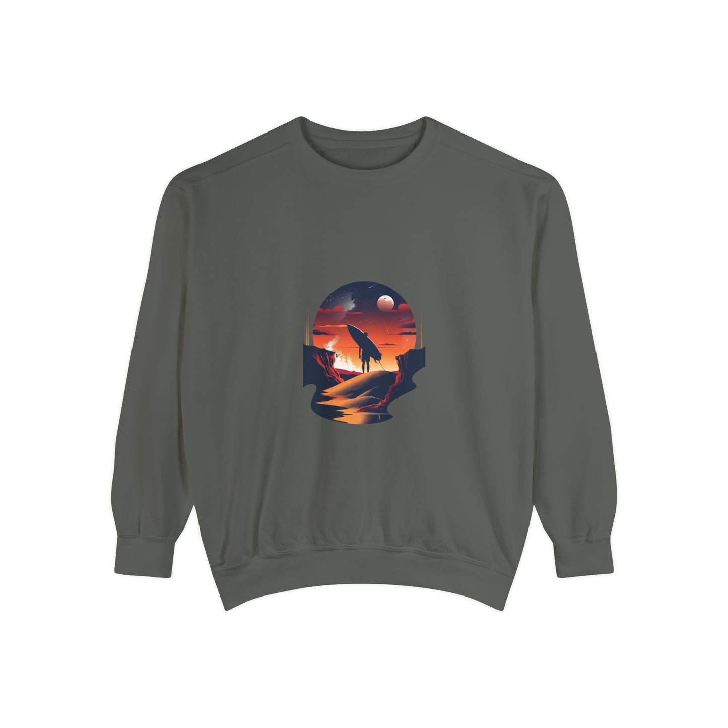 Mystic Ocean Sunset Crewneck Sweatshirt | Unisex Garment-Dyed Sweatshirt