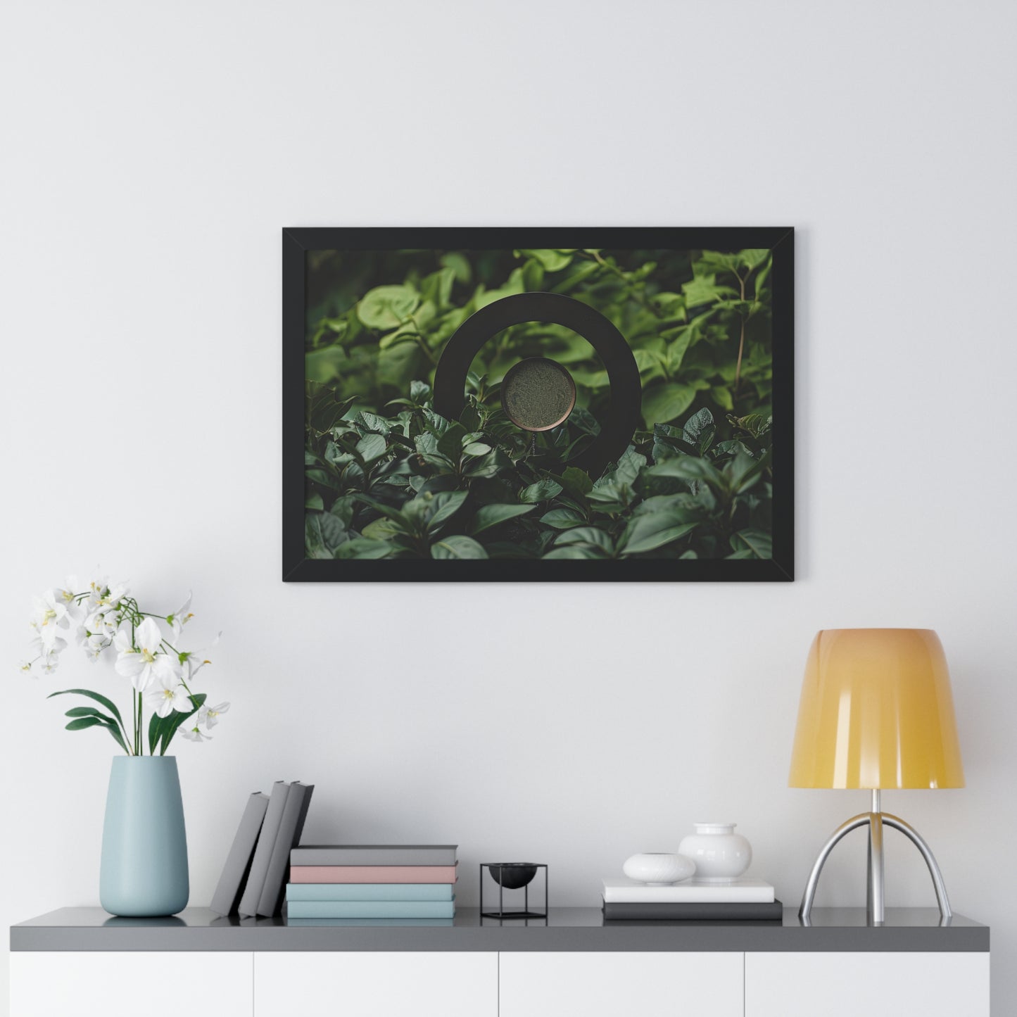 Nature's Timepiece - Contemporary Gnomon Art Frame | Framed Horizontal Poster