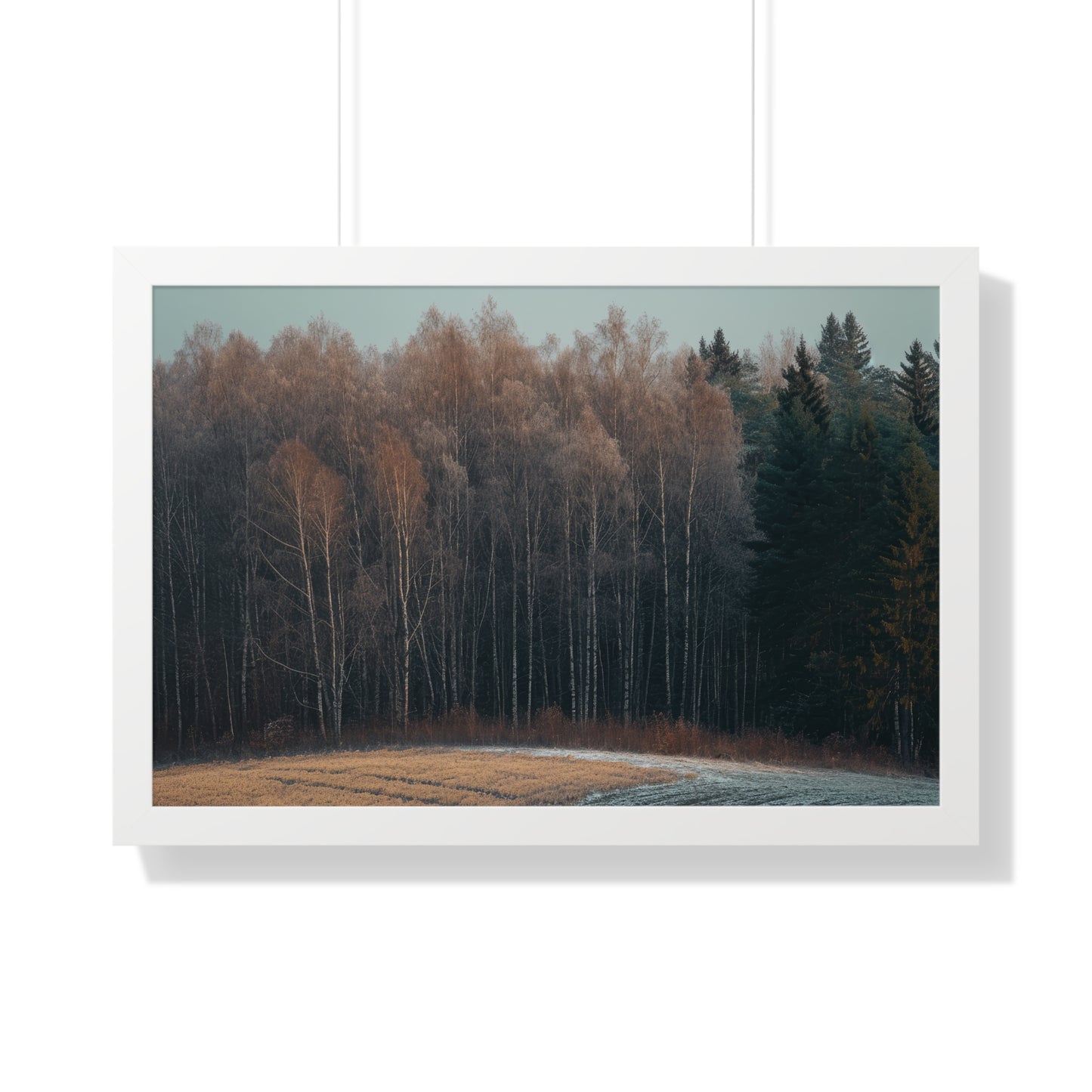 Winter's Edge - Crisp Dawn Art Frame | Framed Horizontal Poster