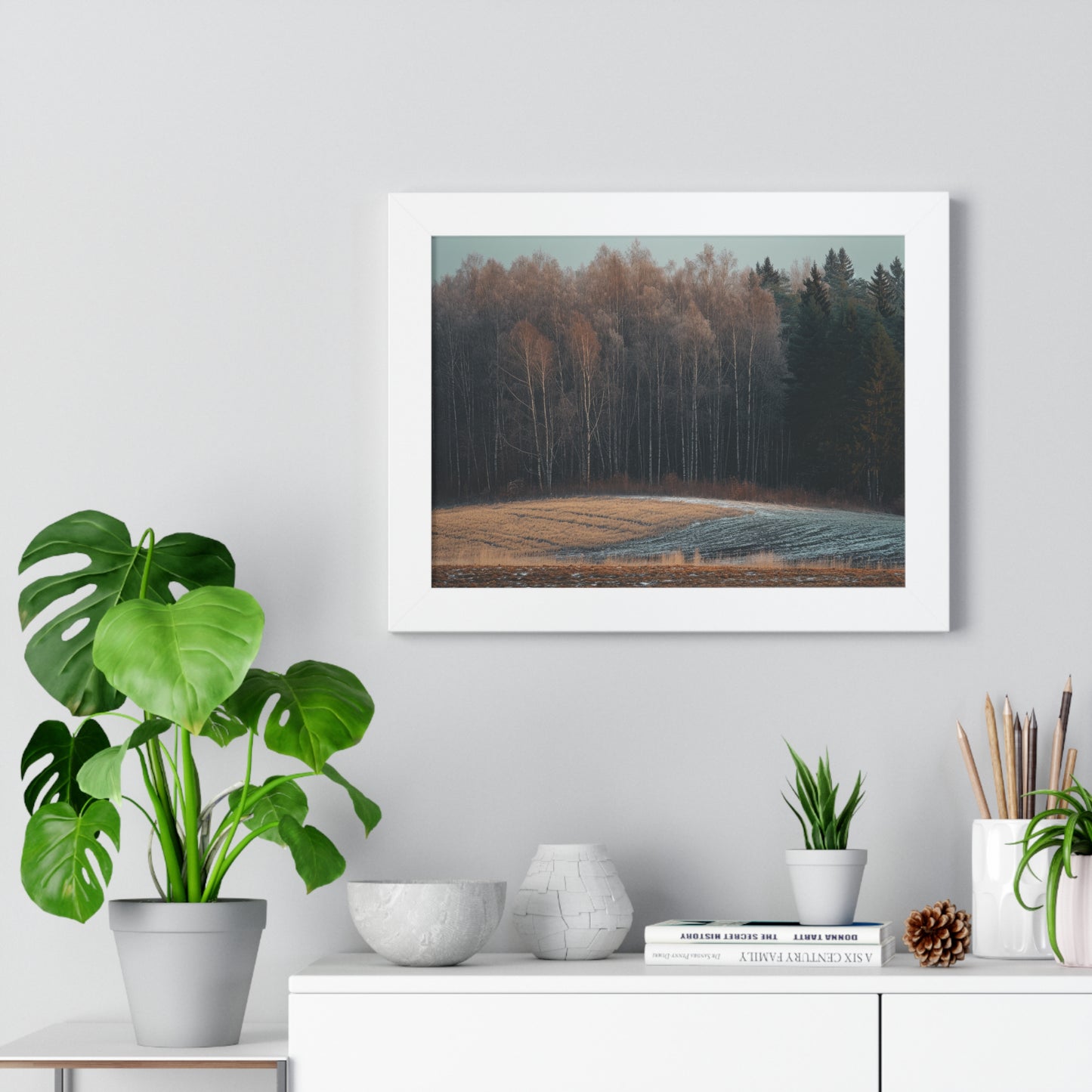 Winter's Edge - Crisp Dawn Art Frame | Framed Horizontal Poster