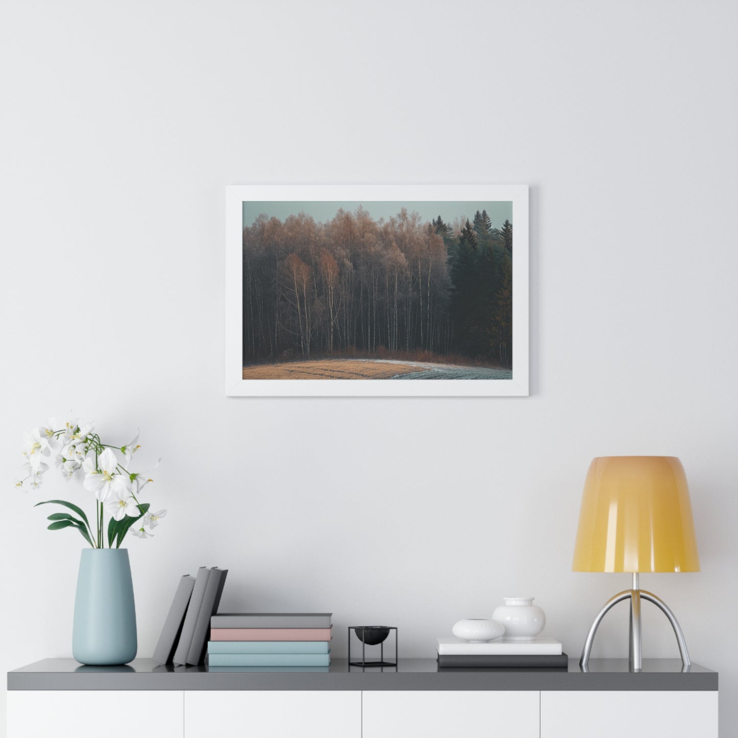 Winter's Edge - Crisp Dawn Art Frame | Framed Horizontal Poster