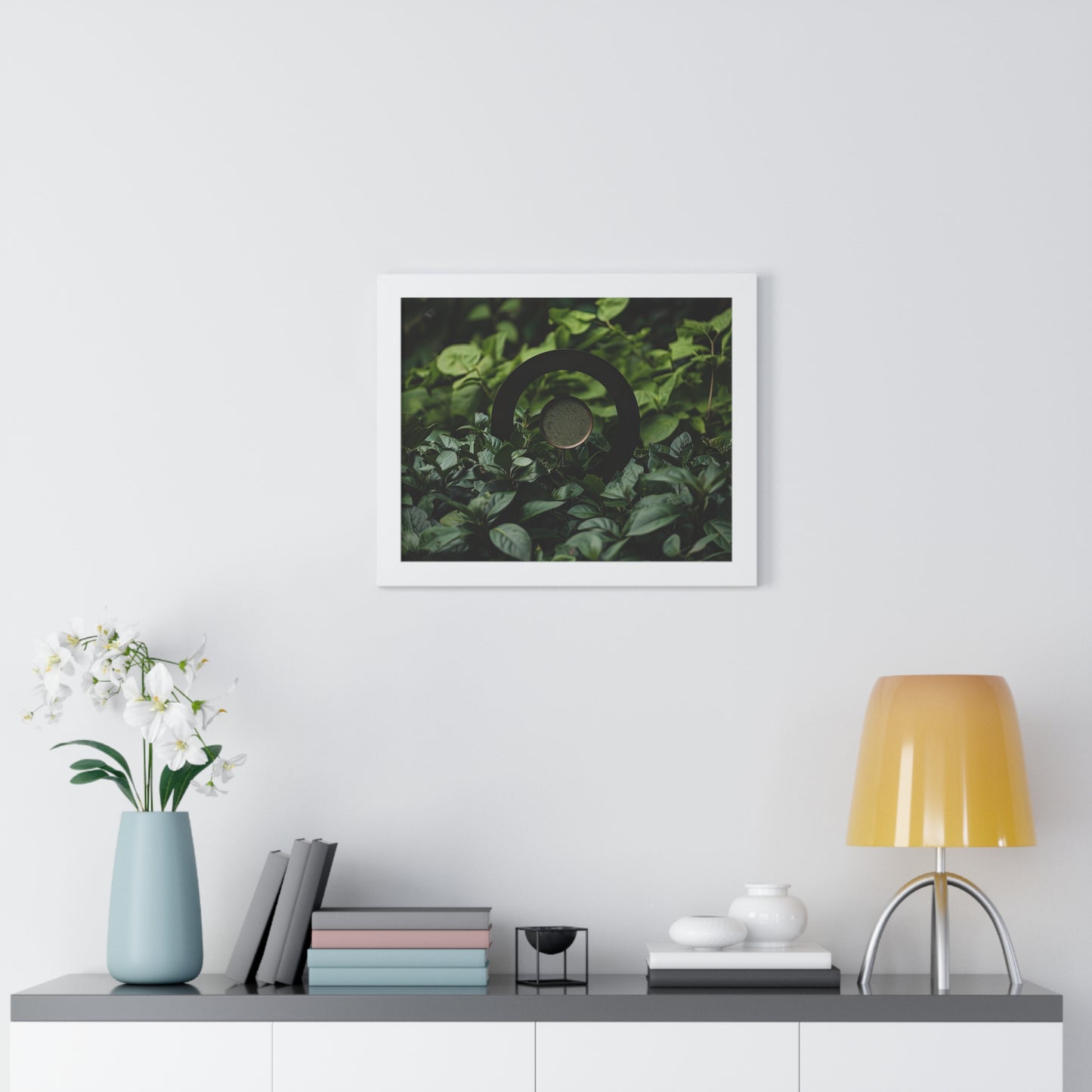 Nature's Timepiece - Contemporary Gnomon Art Frame | Framed Horizontal Poster