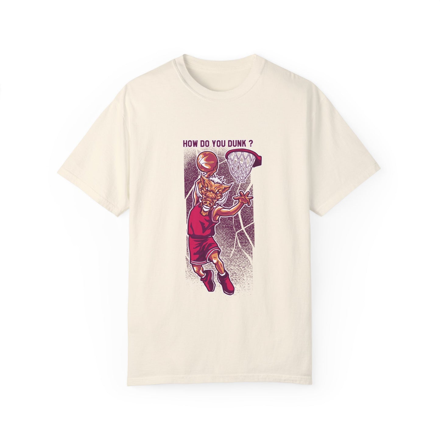 Slam Dunk Astronaut Basketball Tee | Black Sports-Themed T-Shirt | XCalibre Designs