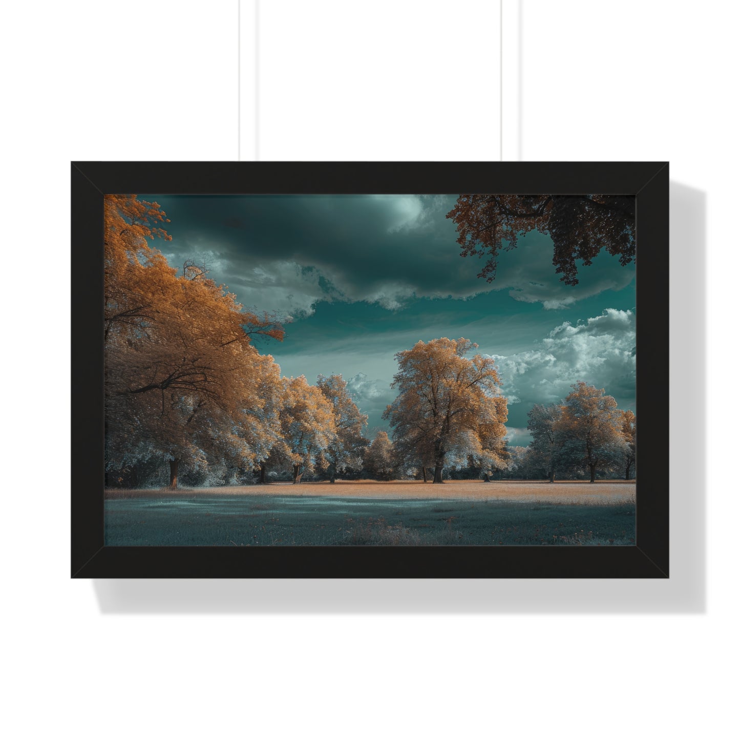 Whispers of Autumn - Enchanted Park Art Frame | Framed Horizontal Poster