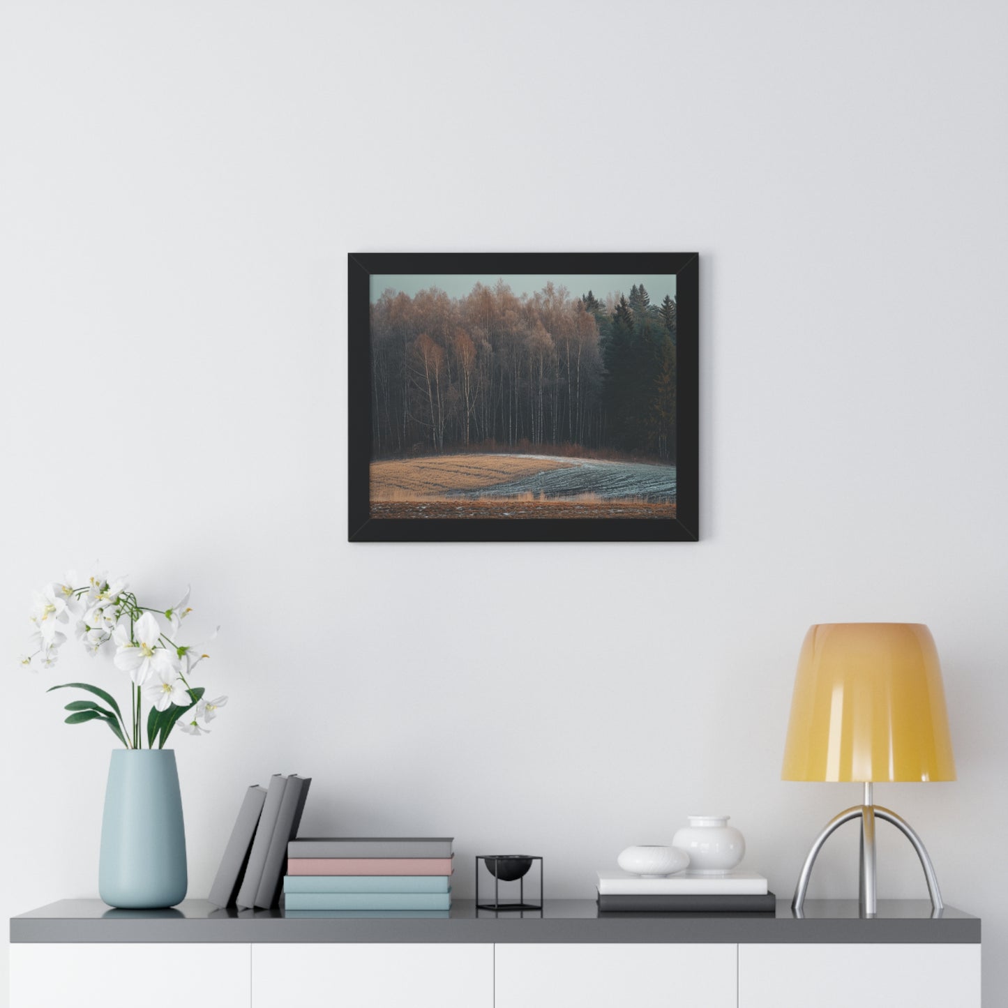 Winter's Edge - Crisp Dawn Art Frame | Framed Horizontal Poster