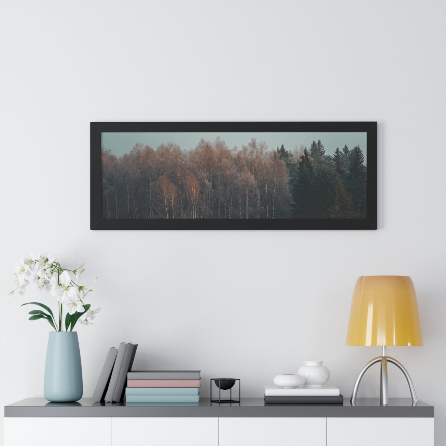 Winter's Edge - Crisp Dawn Art Frame | Framed Horizontal Poster