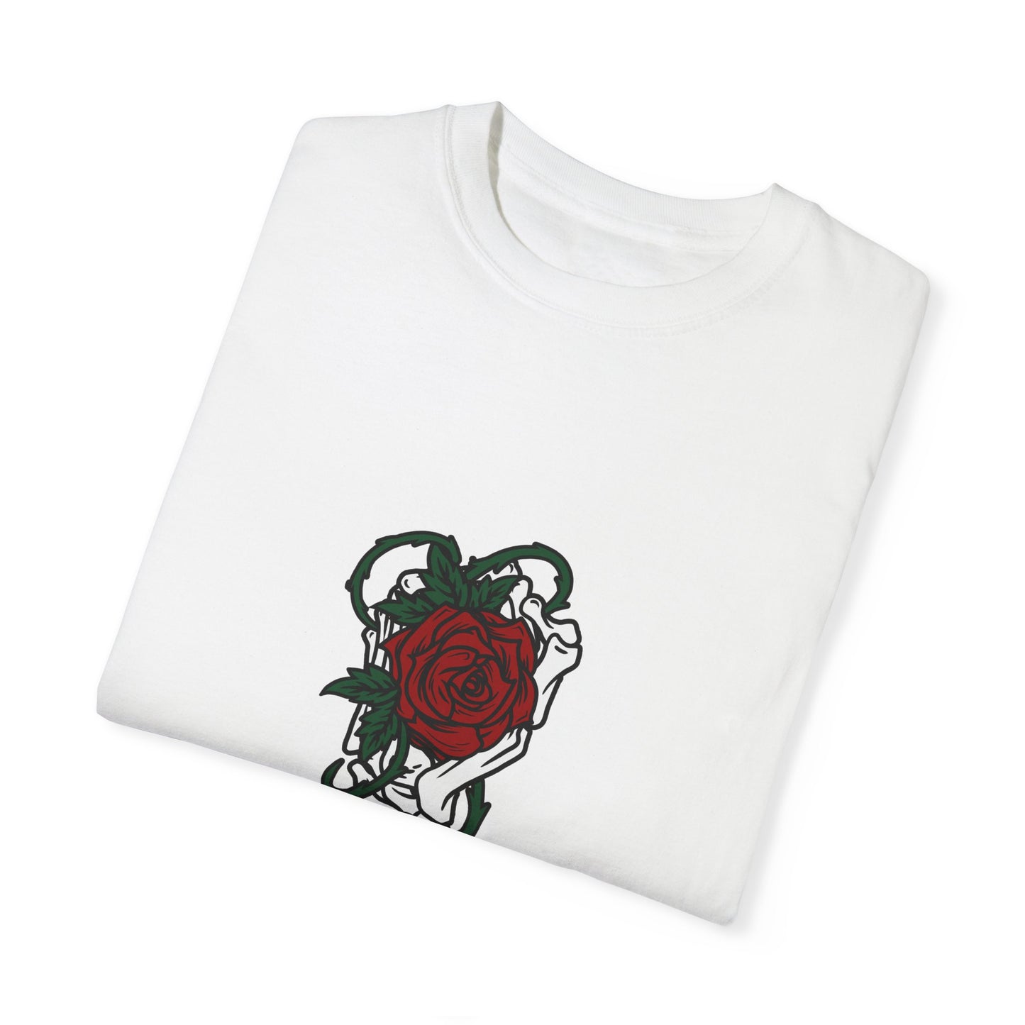 Rose and Dagger Graphic Tee | Black Romantic Gothic T-Shirt | XCalibre Designs