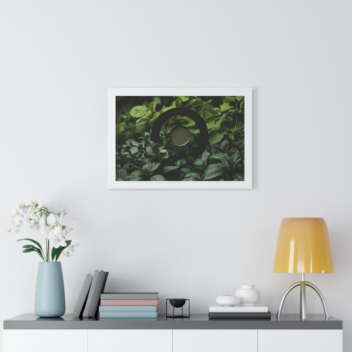 Nature's Timepiece - Contemporary Gnomon Art Frame | Framed Horizontal Poster