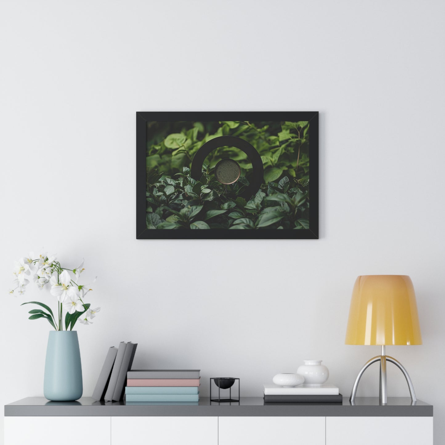 Nature's Timepiece - Contemporary Gnomon Art Frame | Framed Horizontal Poster