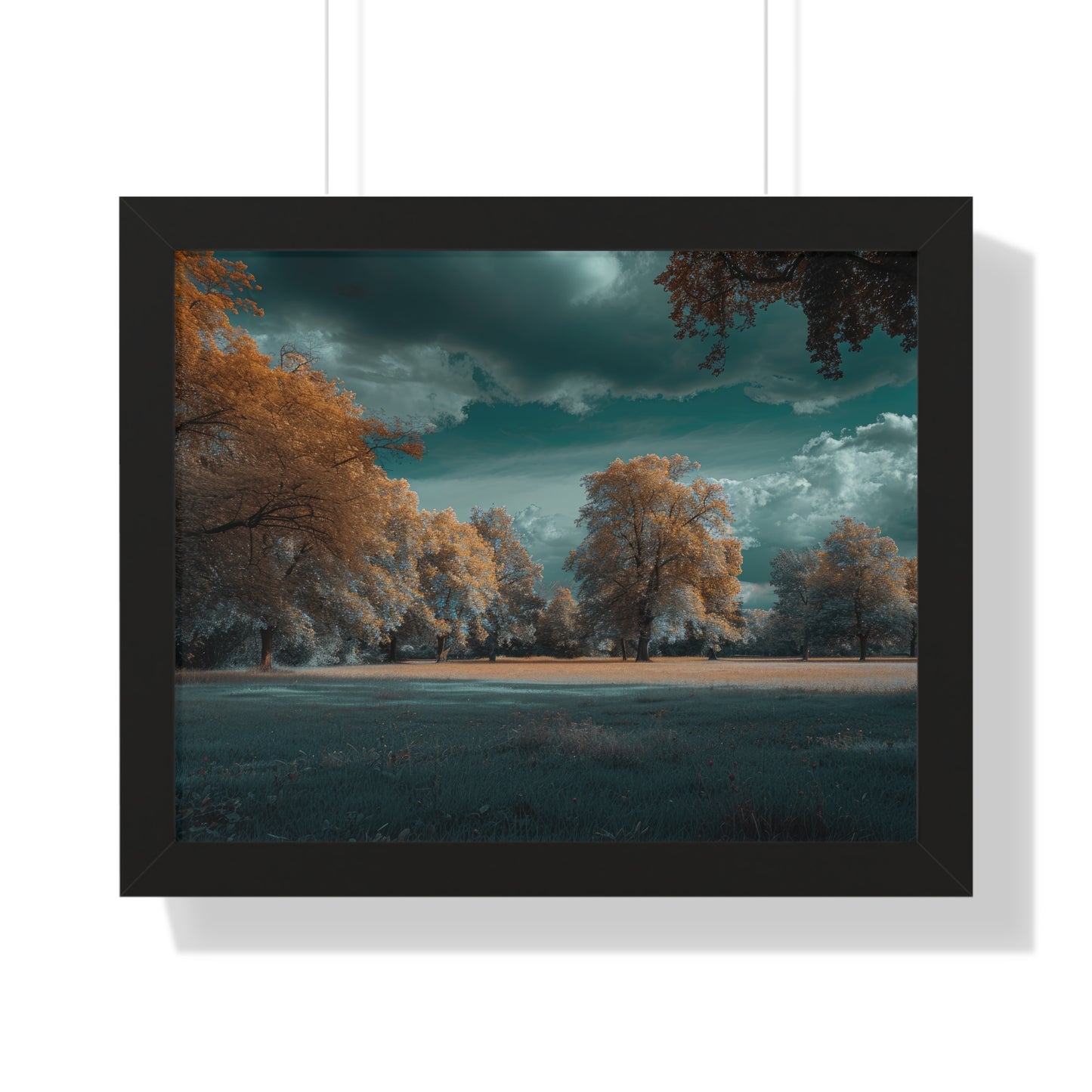 Whispers of Autumn - Enchanted Park Art Frame | Framed Horizontal Poster