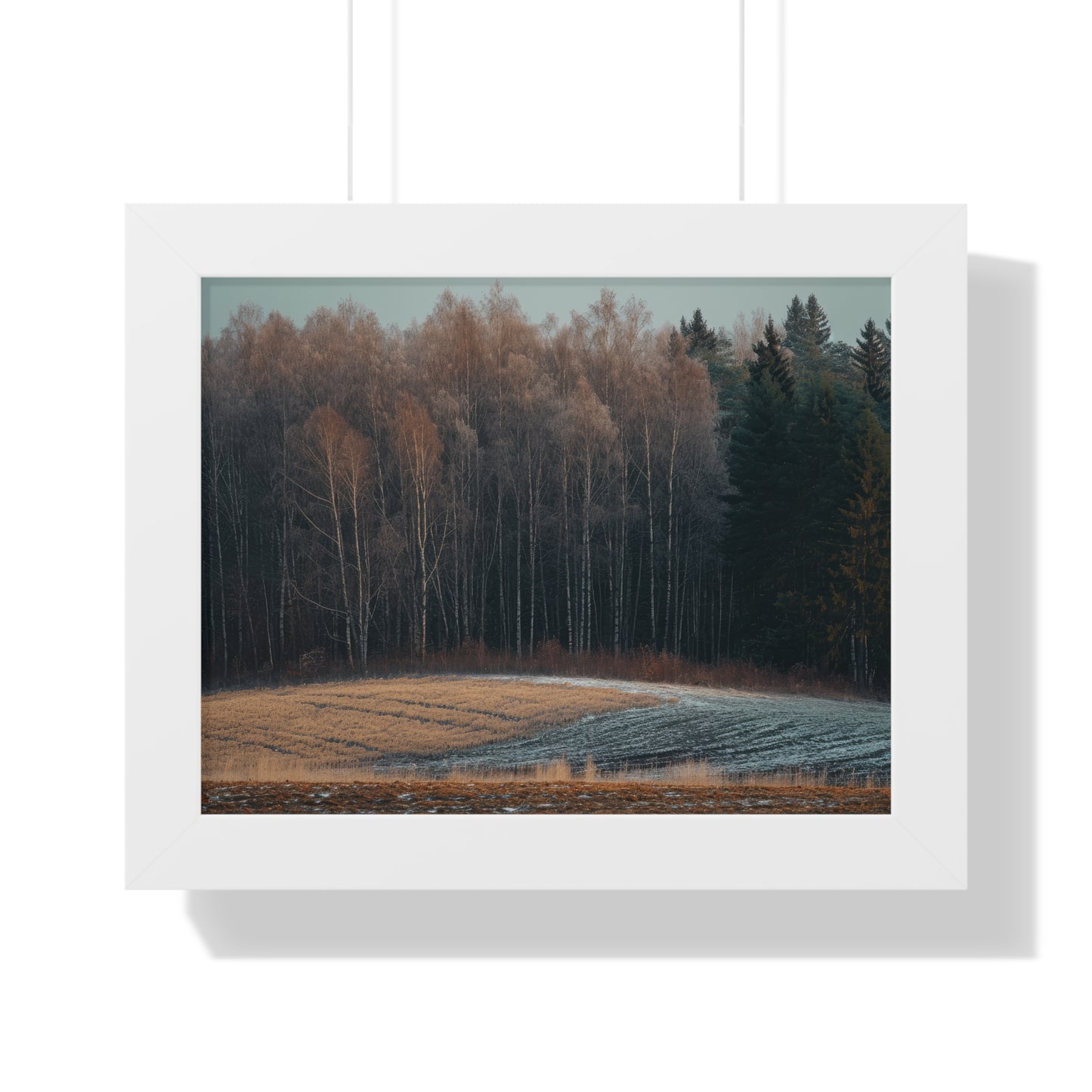 Winter's Edge - Crisp Dawn Art Frame | Framed Horizontal Poster