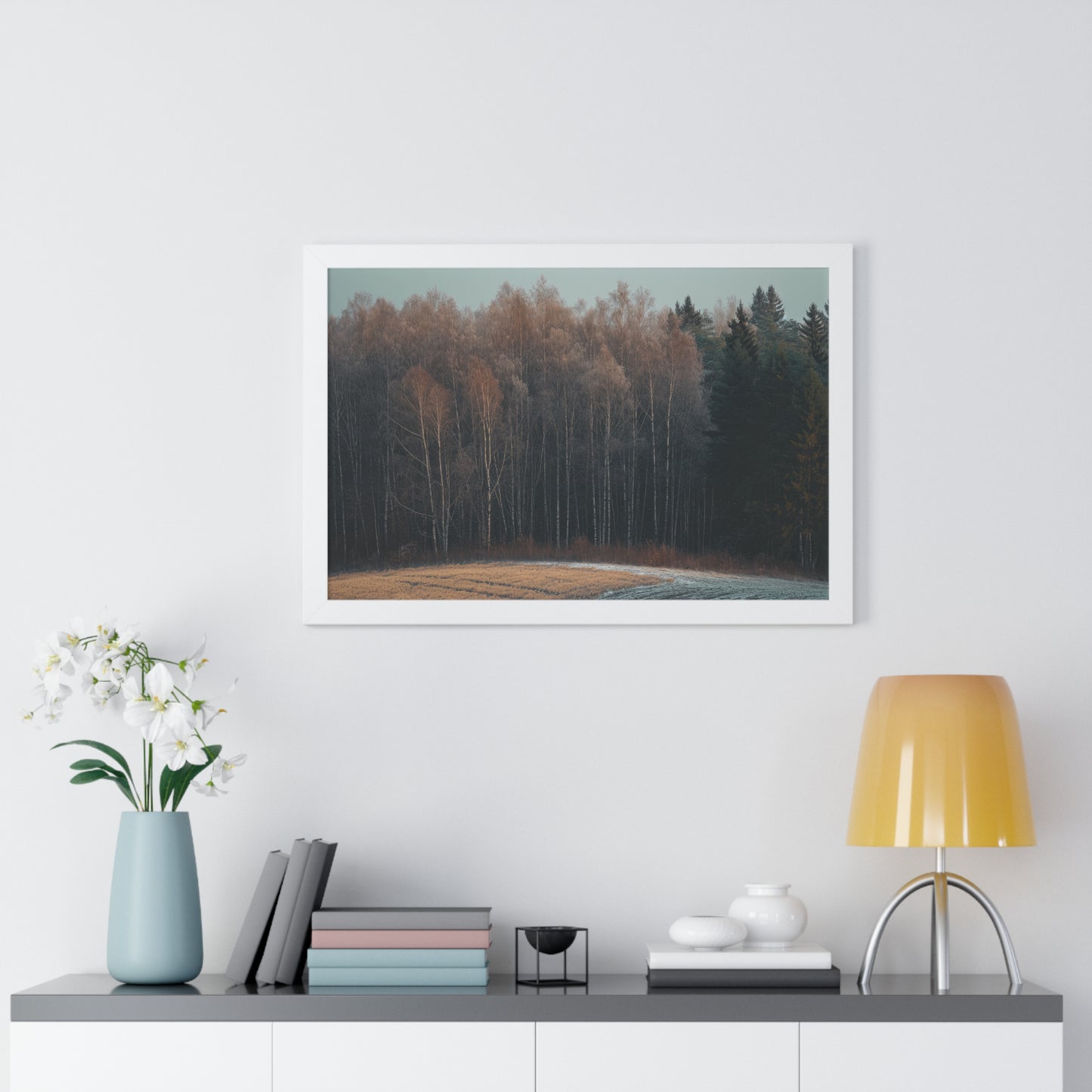 Winter's Edge - Crisp Dawn Art Frame | Framed Horizontal Poster