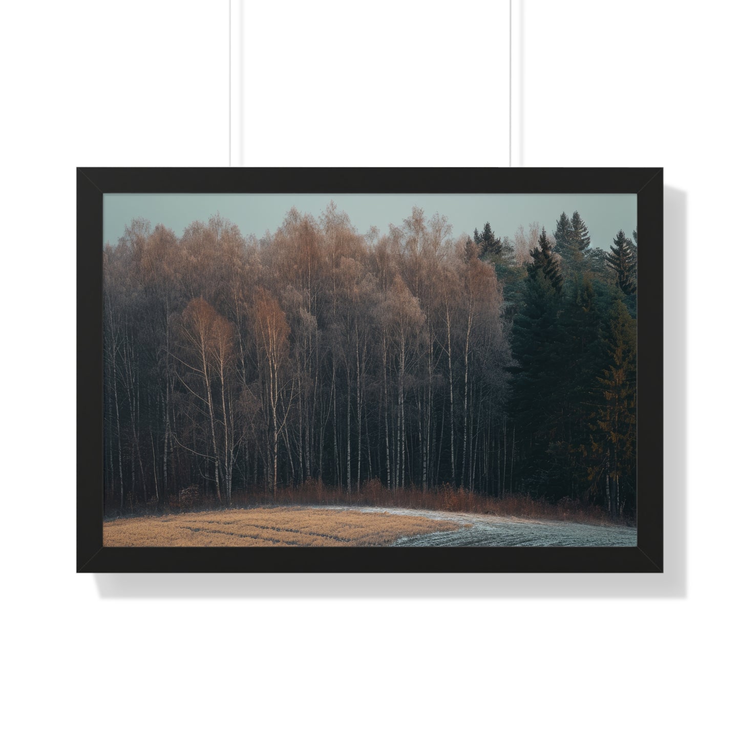 Winter's Edge - Crisp Dawn Art Frame | Framed Horizontal Poster