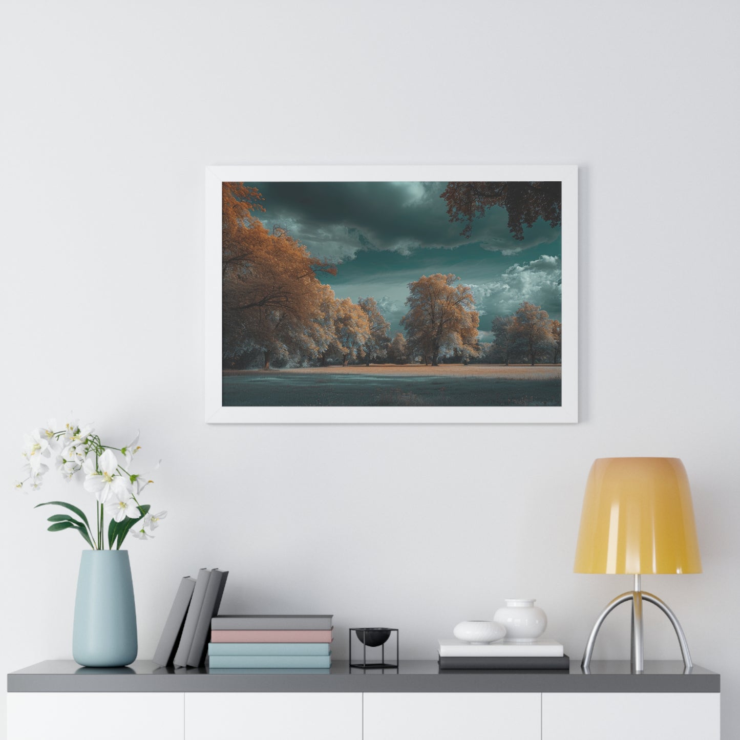 Whispers of Autumn - Enchanted Park Art Frame | Framed Horizontal Poster