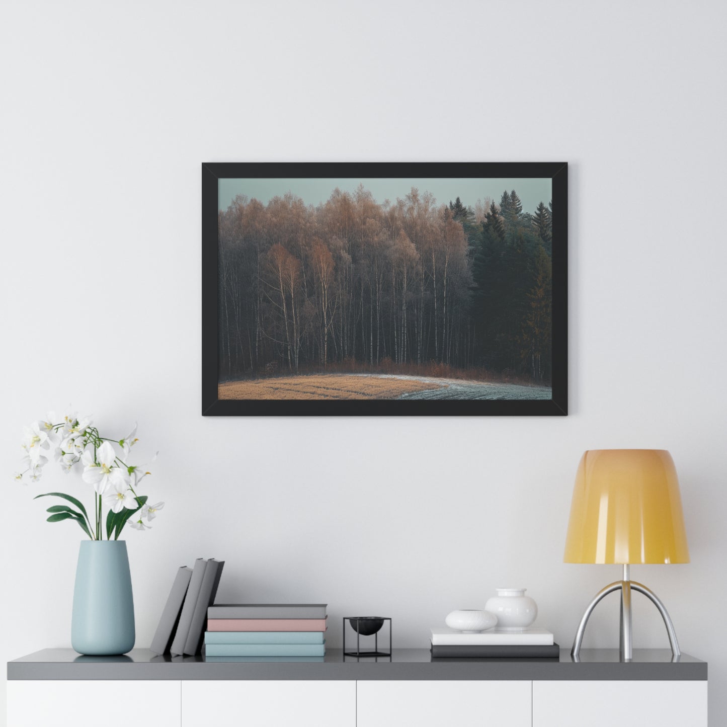 Winter's Edge - Crisp Dawn Art Frame | Framed Horizontal Poster