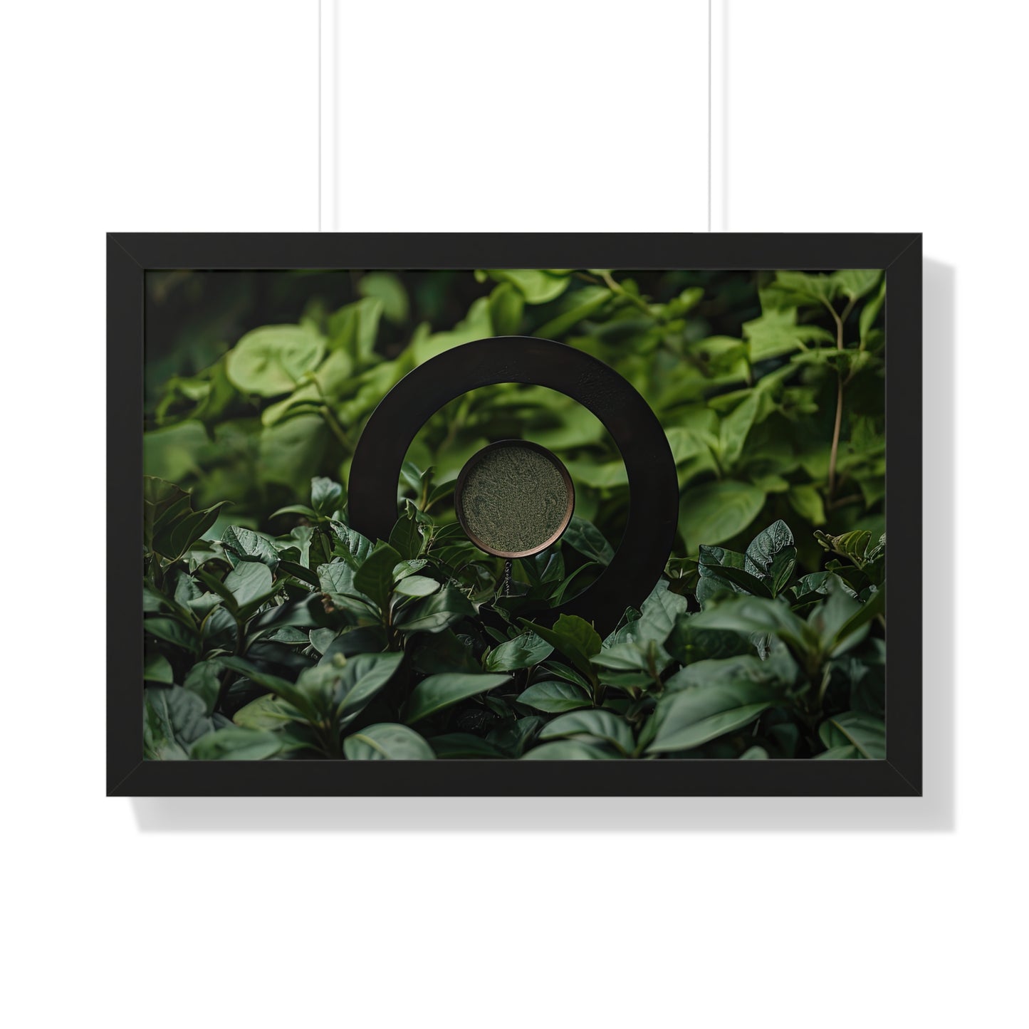 Nature's Timepiece - Contemporary Gnomon Art Frame | Framed Horizontal Poster