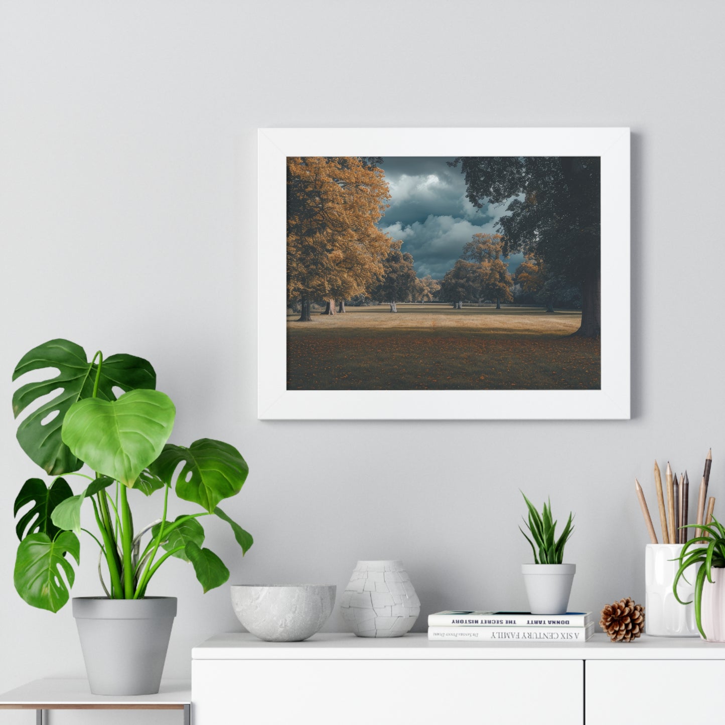 Autumn Whisper - Serene Landscape Art Frame | Framed Horizontal Poster