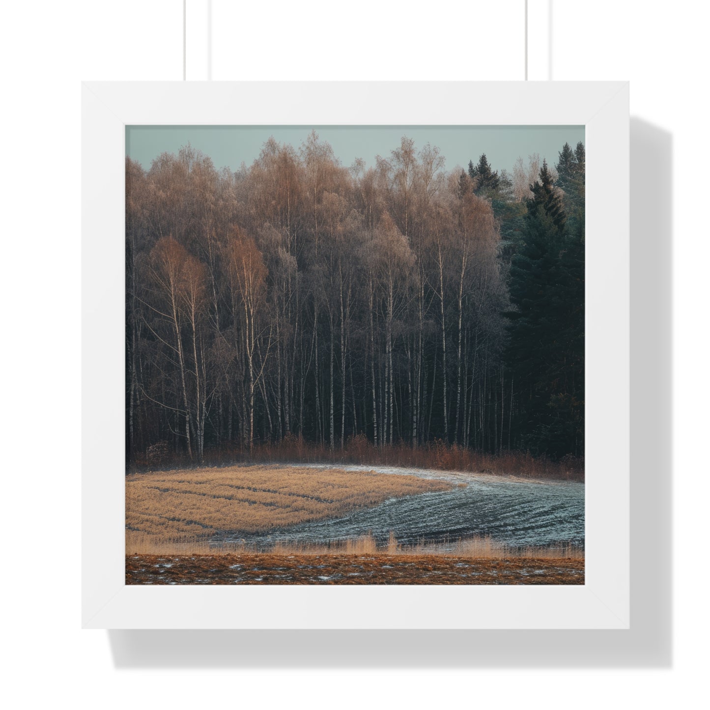 Winter's Edge - Crisp Dawn Art Frame | Framed Horizontal Poster