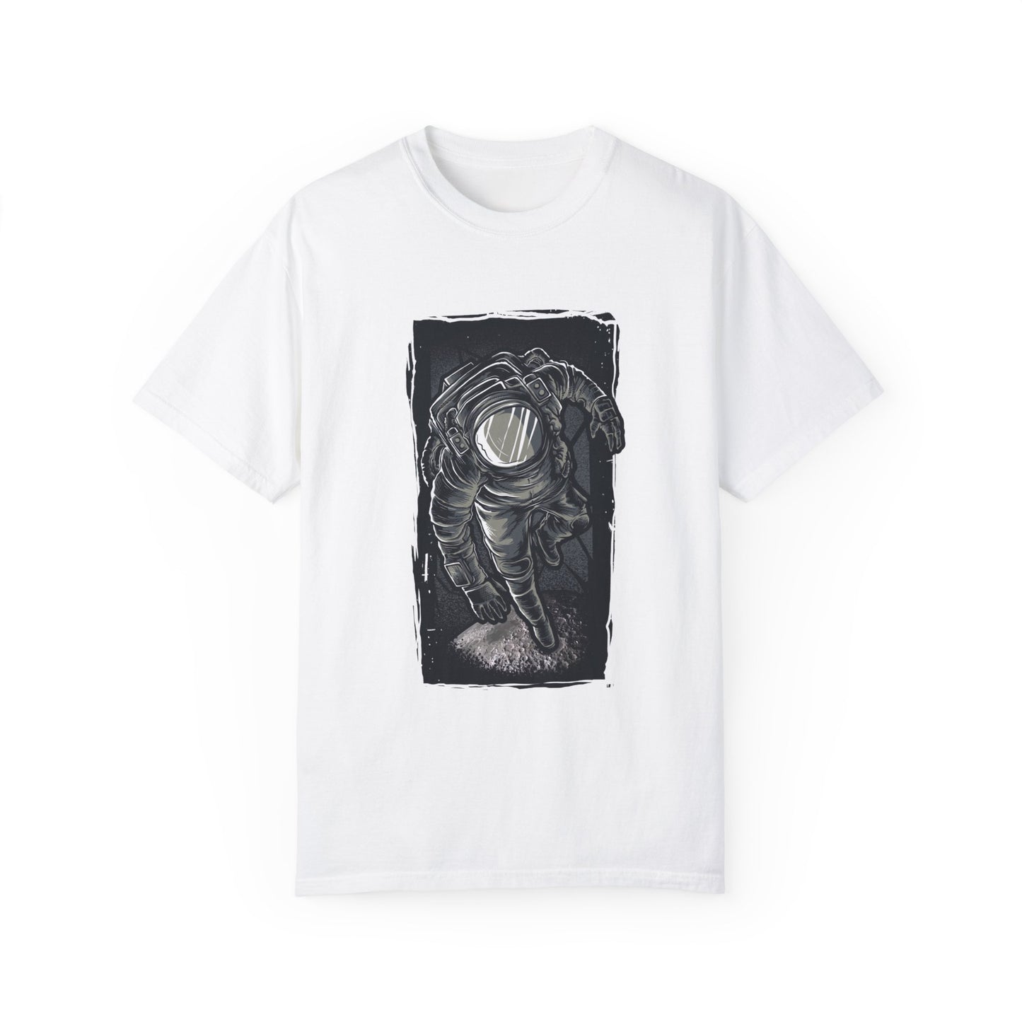 Astronaut in the Jungle Graphic Tee | Black Space Explorer T-Shirt | XCalibre Designs