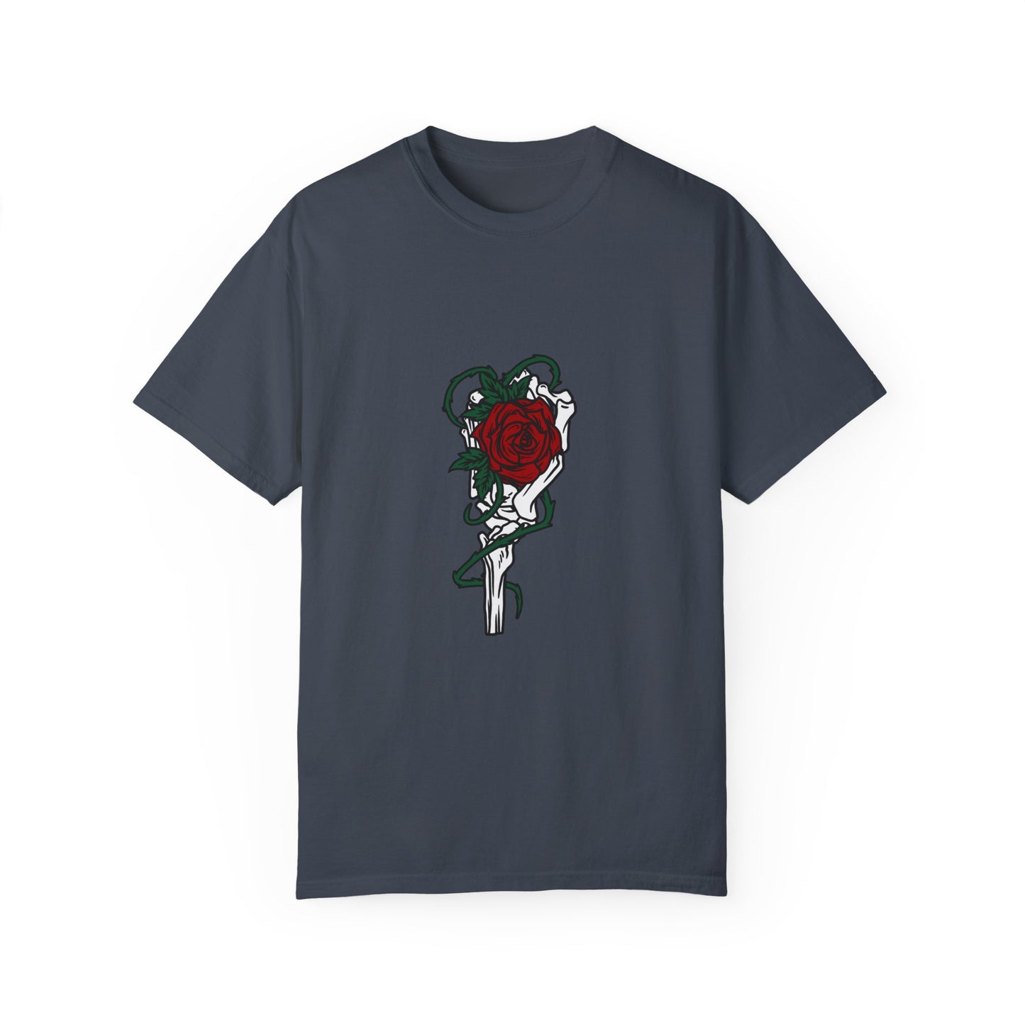 Rose and Dagger Graphic Tee | Black Romantic Gothic T-Shirt | XCalibre Designs