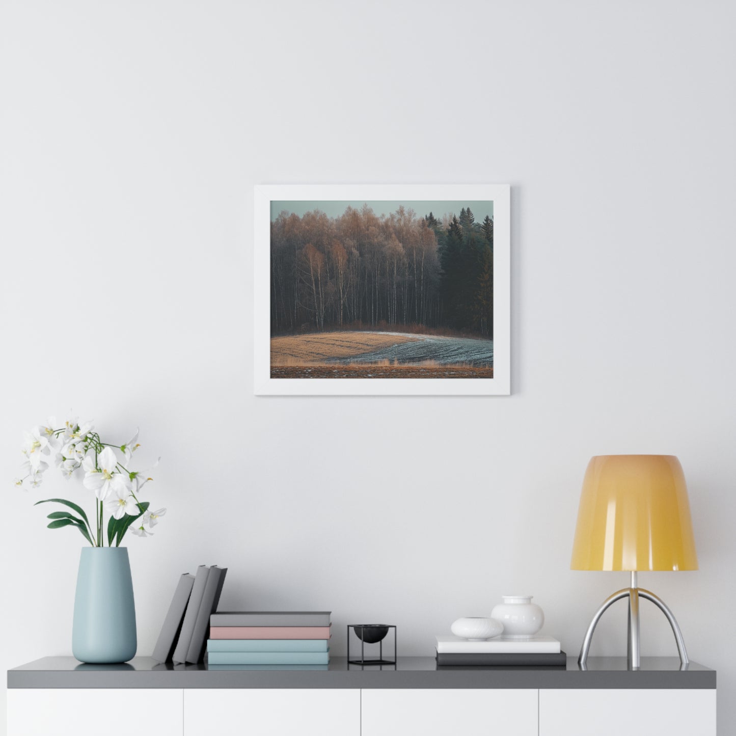 Winter's Edge - Crisp Dawn Art Frame | Framed Horizontal Poster