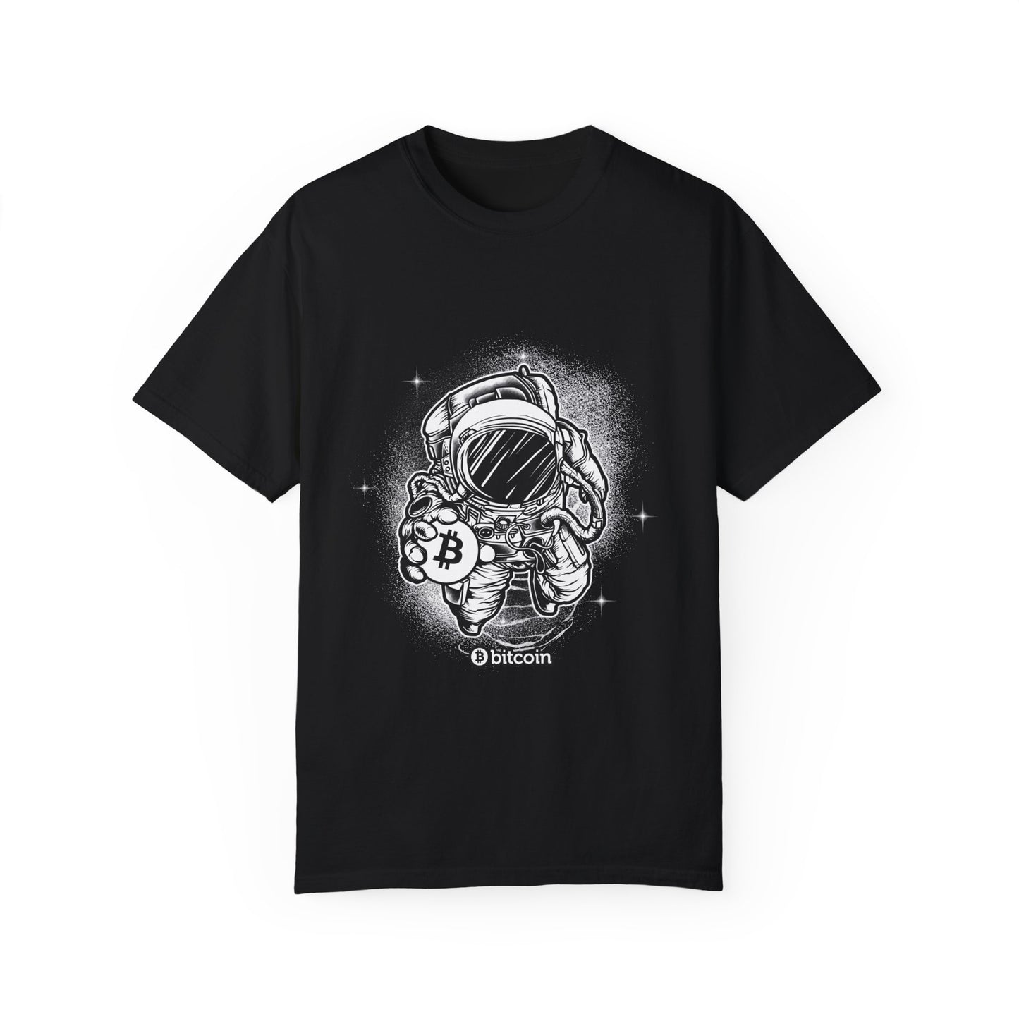 Cryptocurrency Astronaut Graphic Tee | Navy Crypto Space T-Shirt | XCalibre Designs