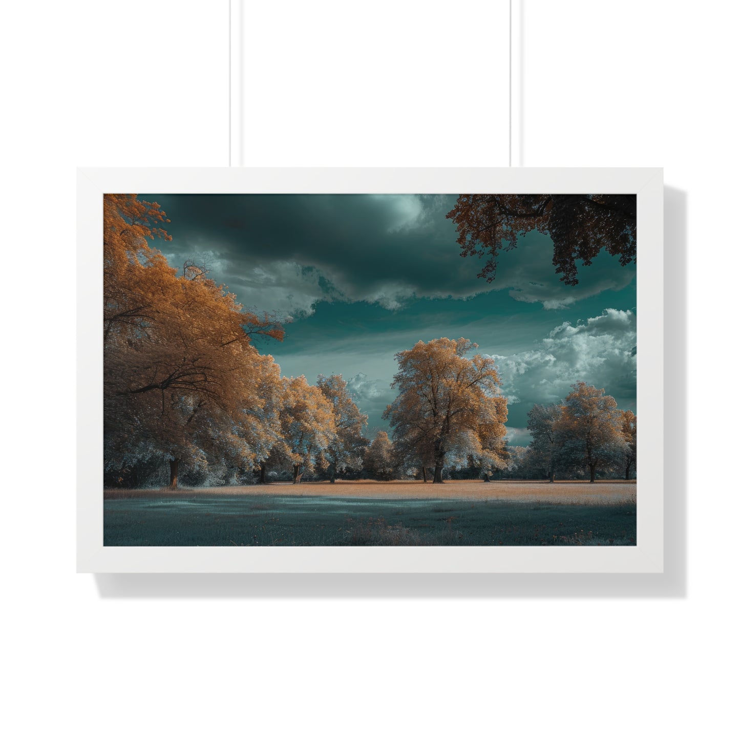 Whispers of Autumn - Enchanted Park Art Frame | Framed Horizontal Poster